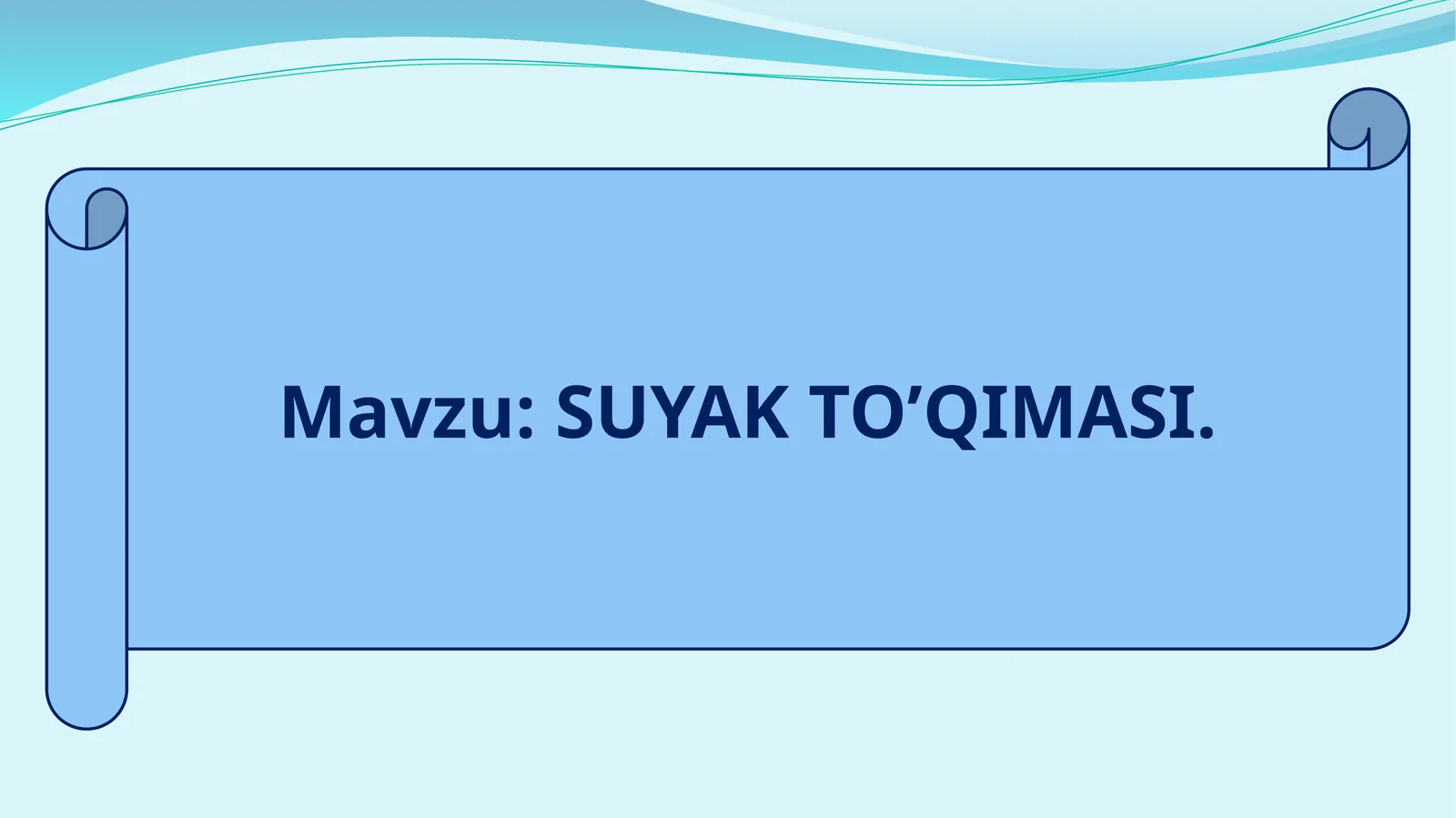 SUYAK TO’QIMASI