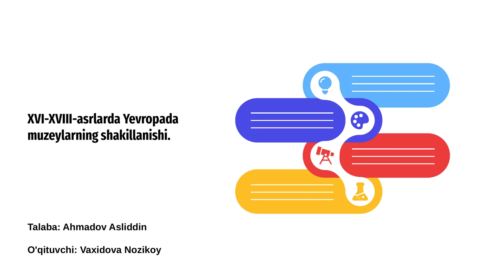 XVI-XVIII-asrlarda Yevropada muzeylarning shakillanishi