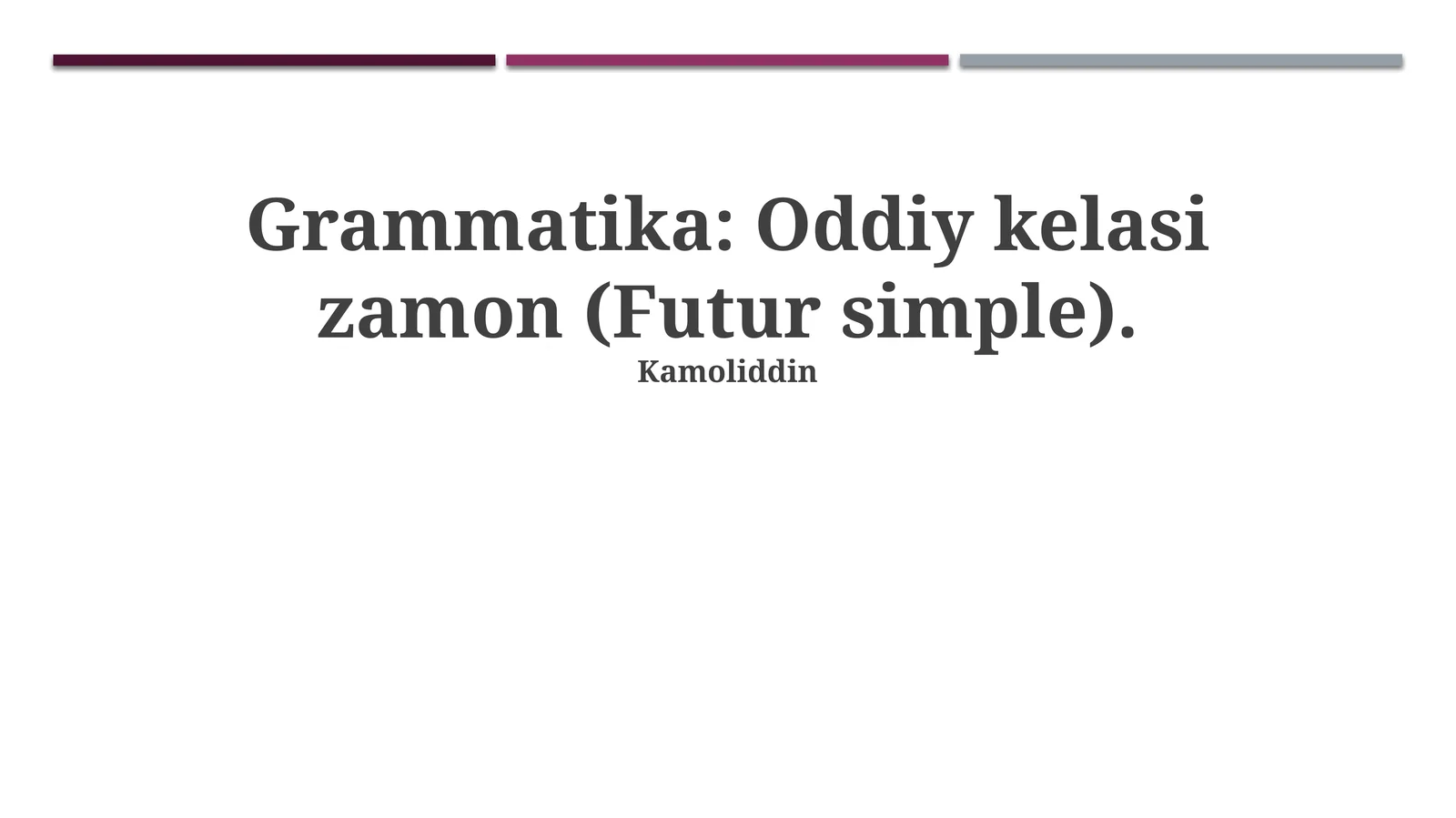Futur simple