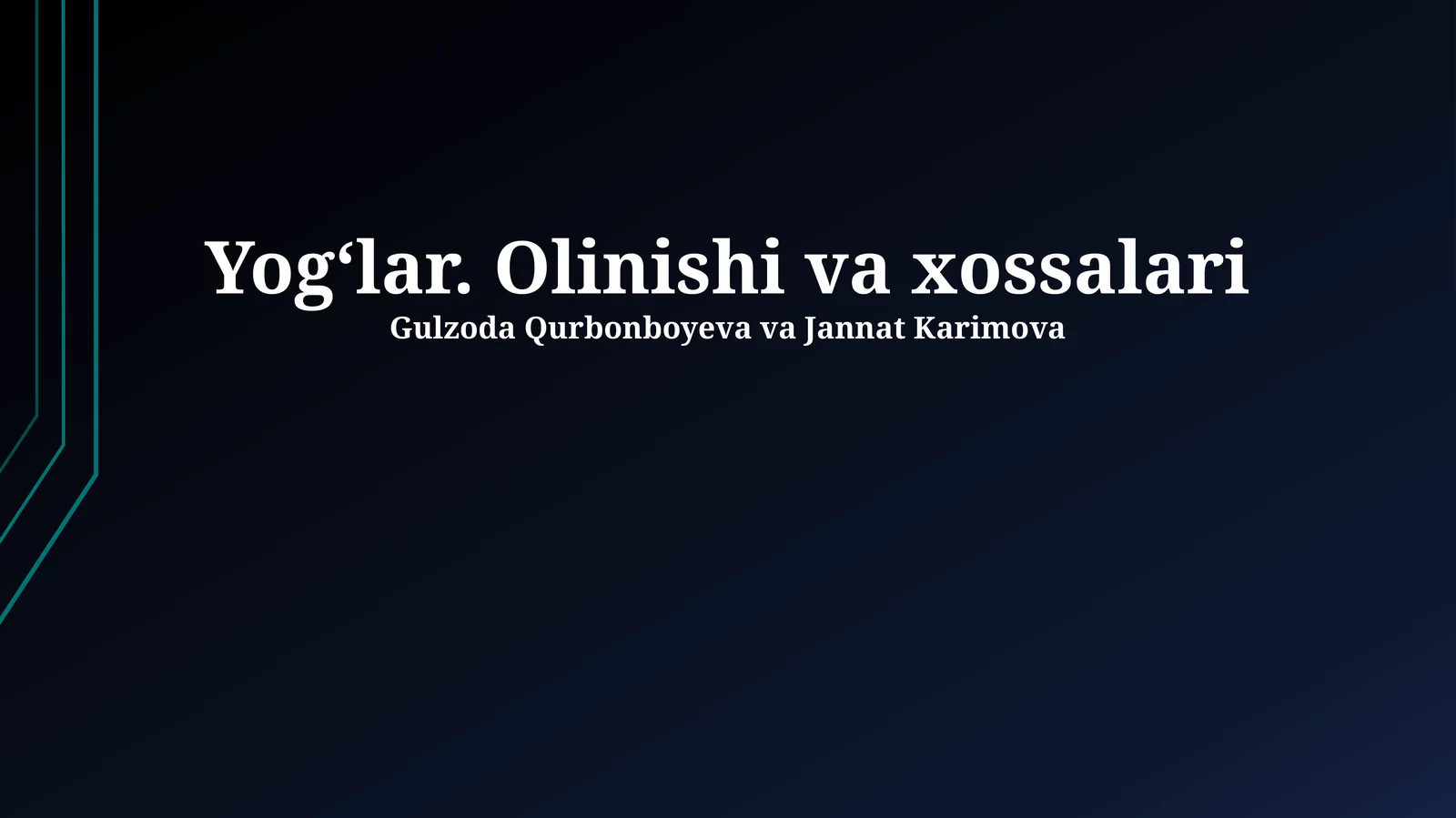 Neftning xossalari