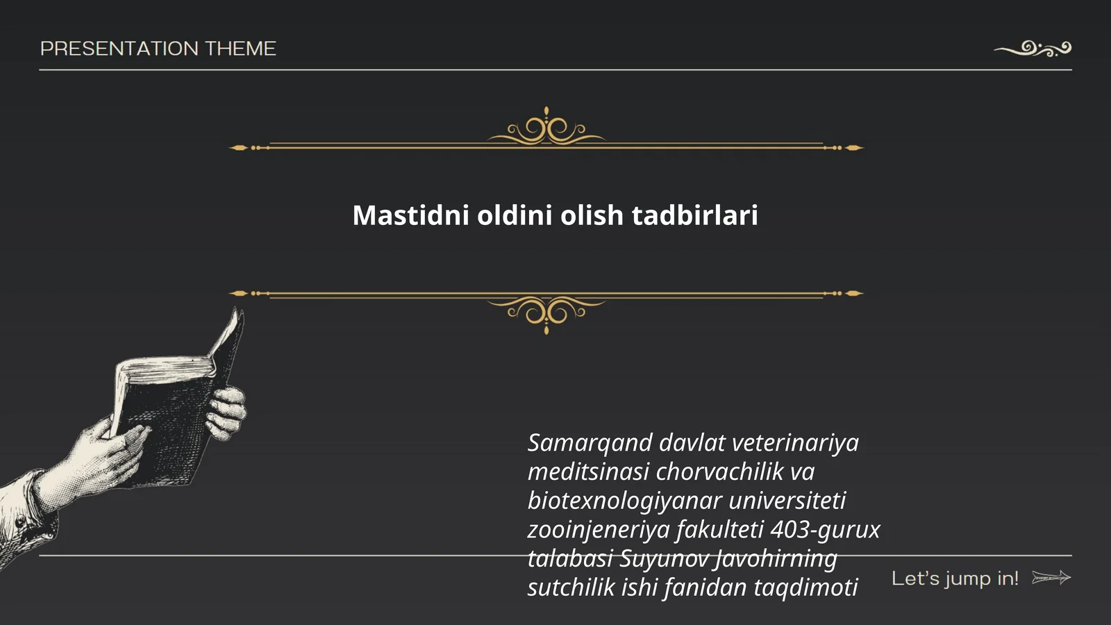 Mastidni oldini olish tadbirlari