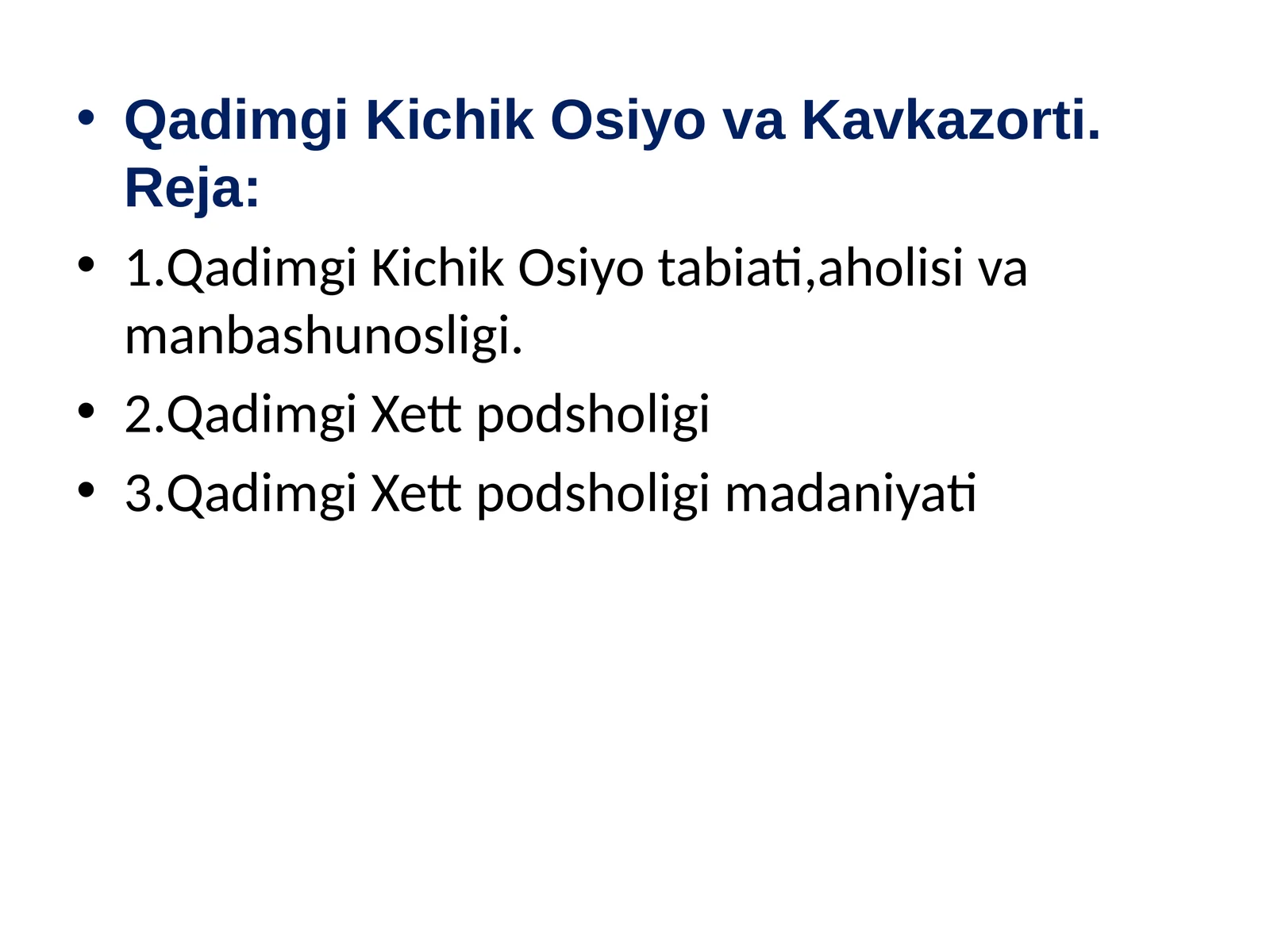 Qadimgi Kichik Osiyova Kavkaz orti