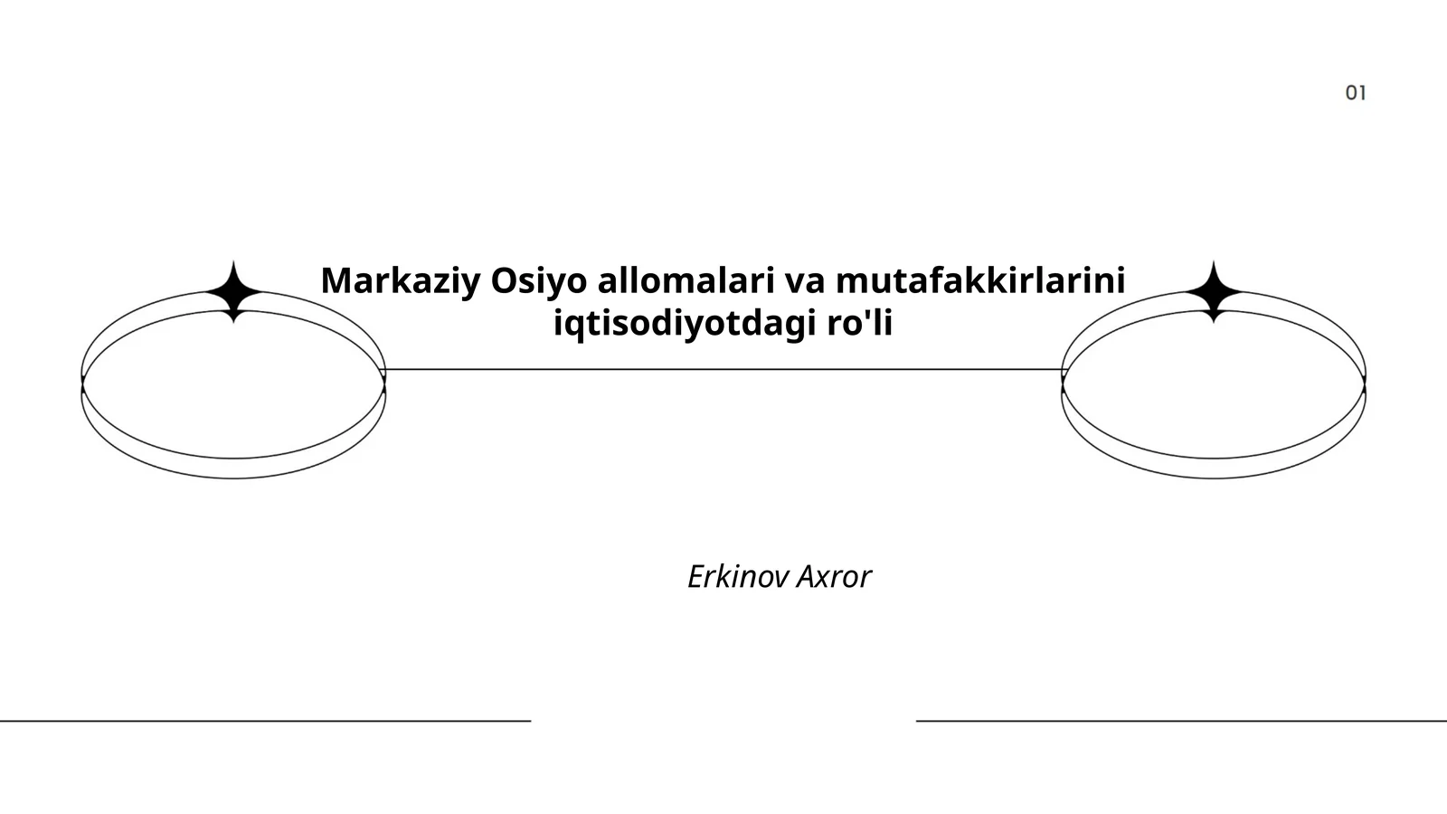 Markaziy Osiyo allomalari va mutafakkirlarini iqtisodiyotdagi ro'li
