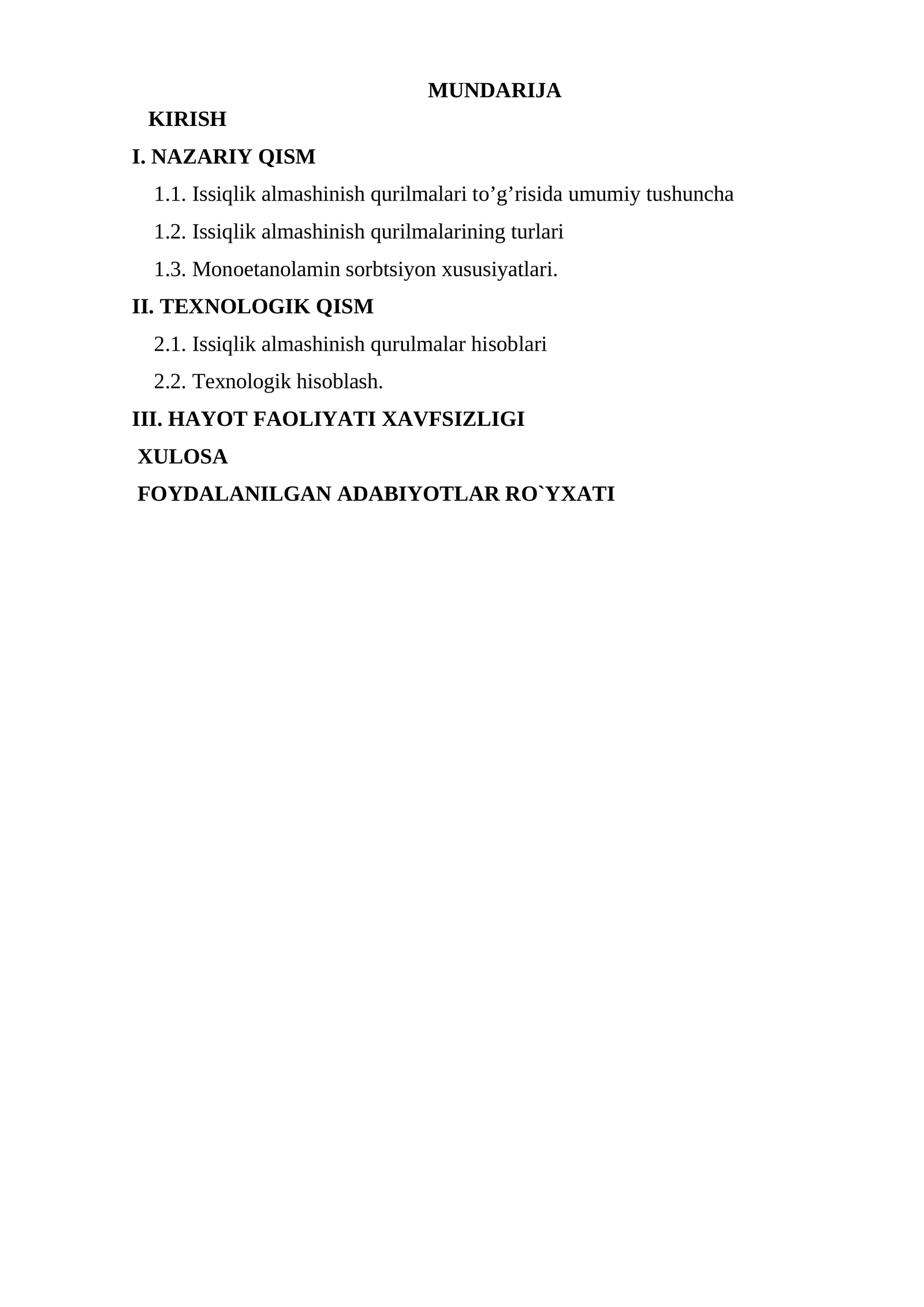 Issiqlik almashinish qurilmalari