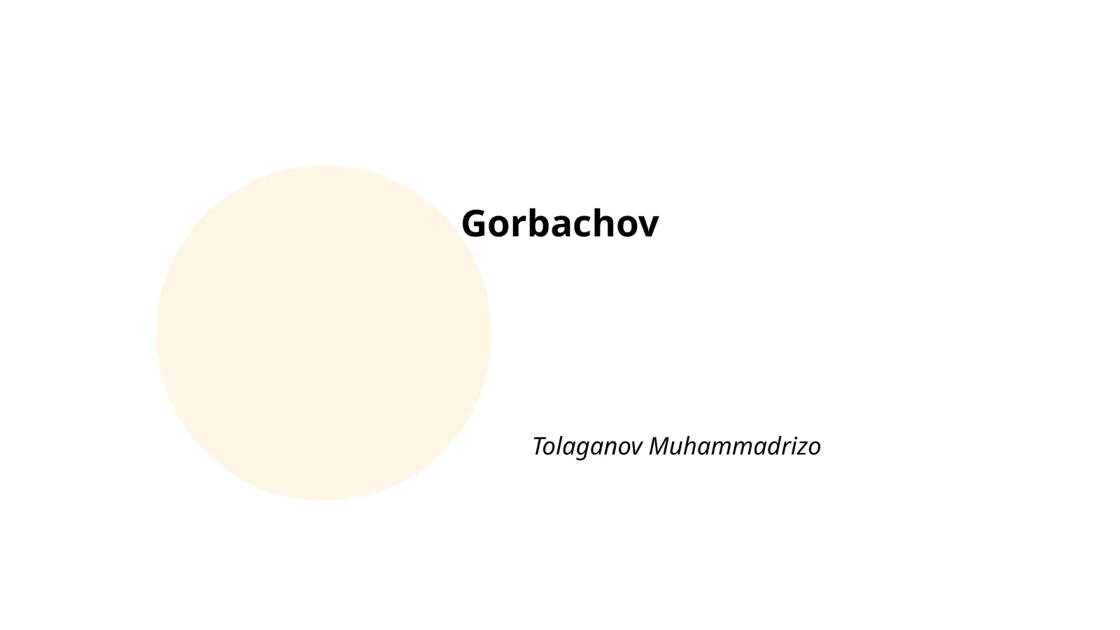 Совет Иттифоқидаги ислоҳотлар