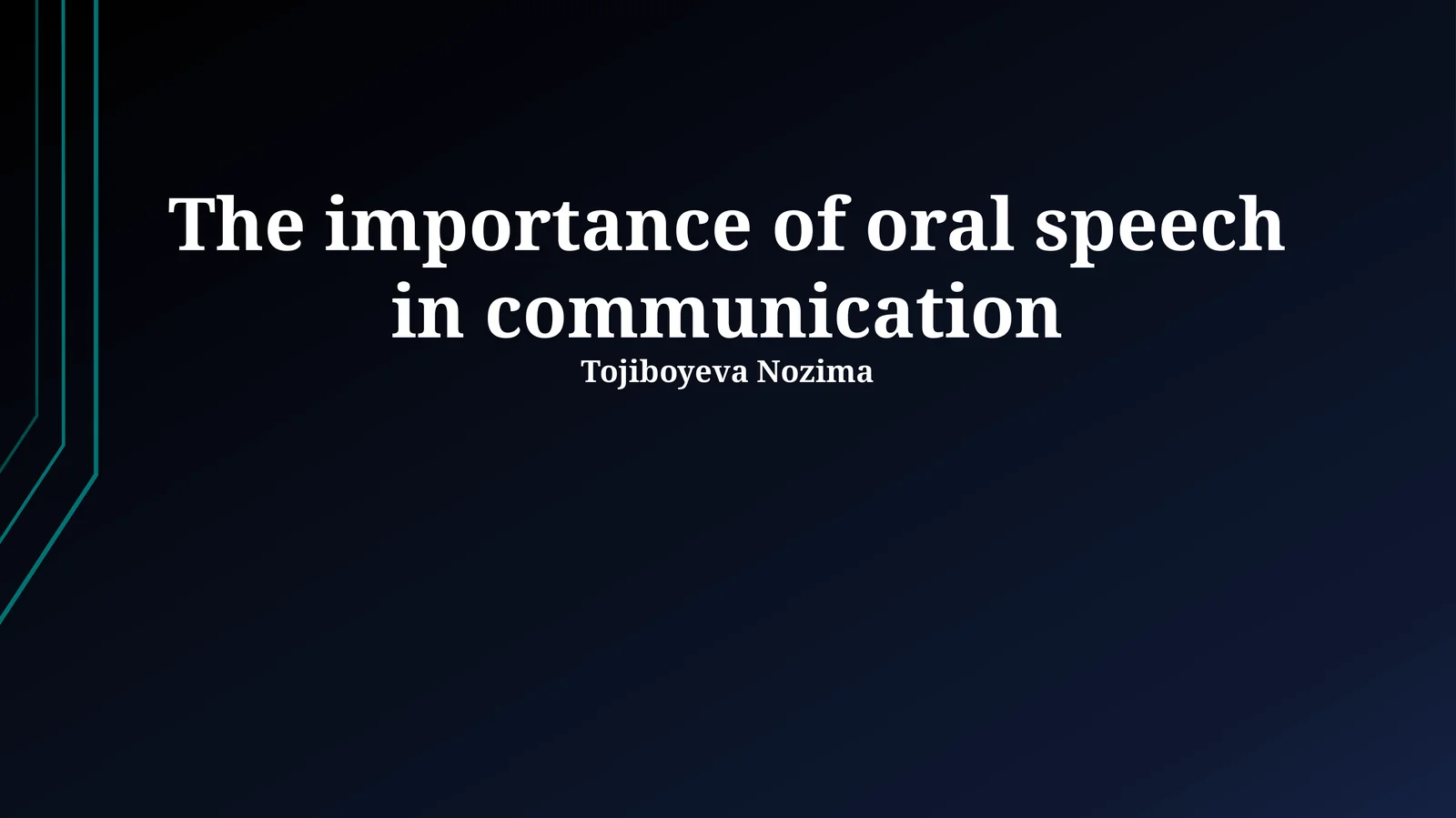 The Power of Voice: Understanding Oral Communication