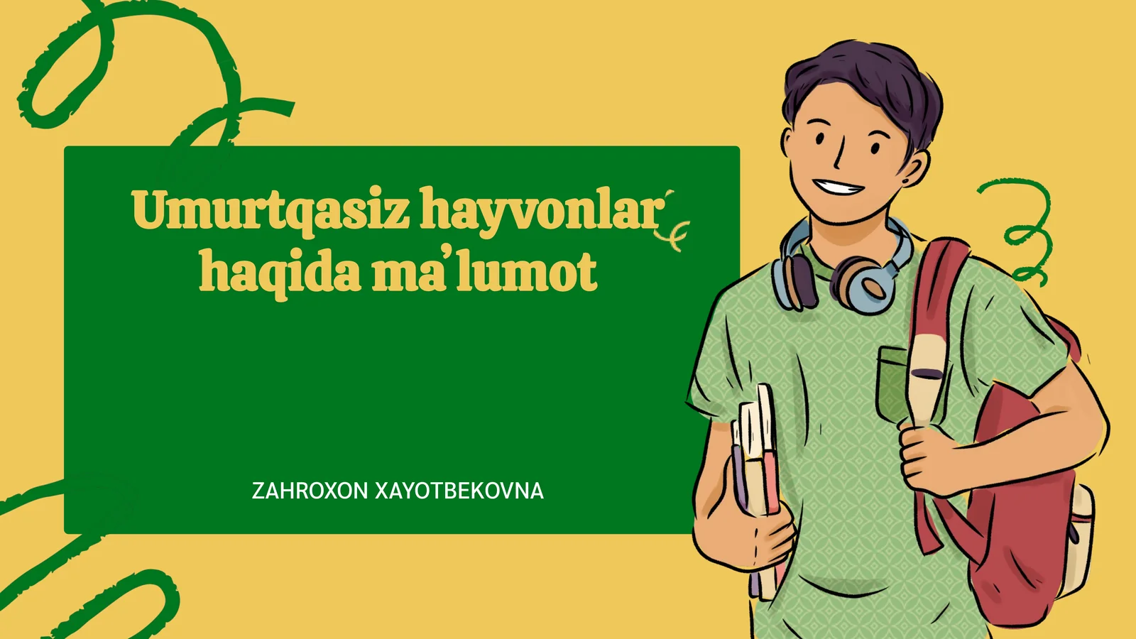 Umurtqasiz hayvonlar haqida maʼlumot