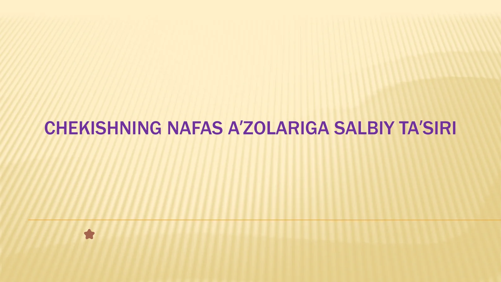 Chekishning nafasaʼzolariga salbiy taʼsiri