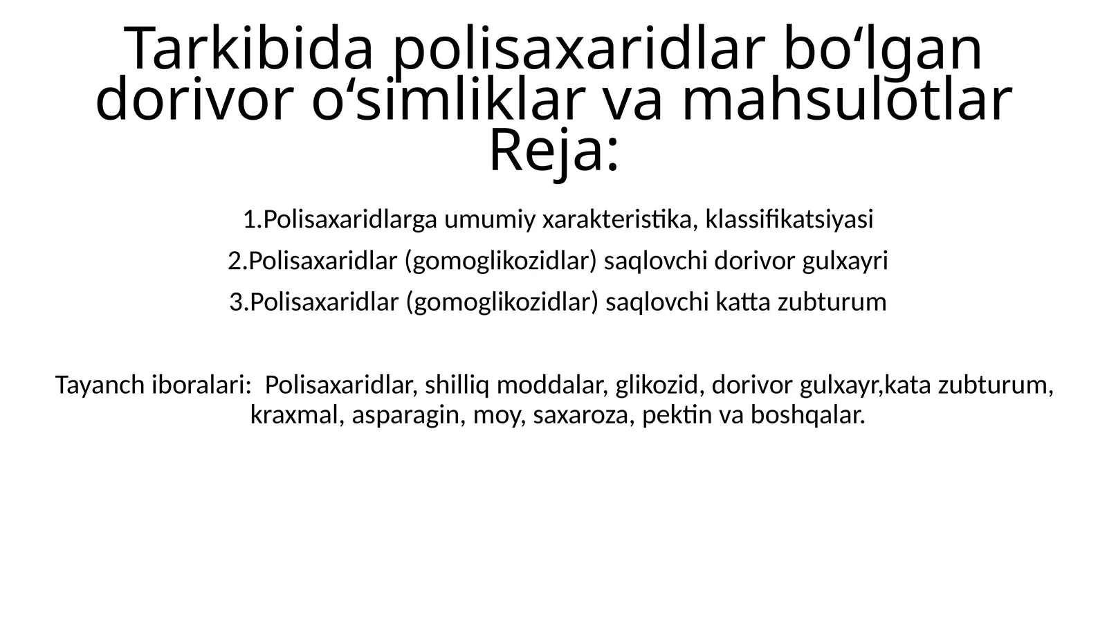 Polisaxaridlar