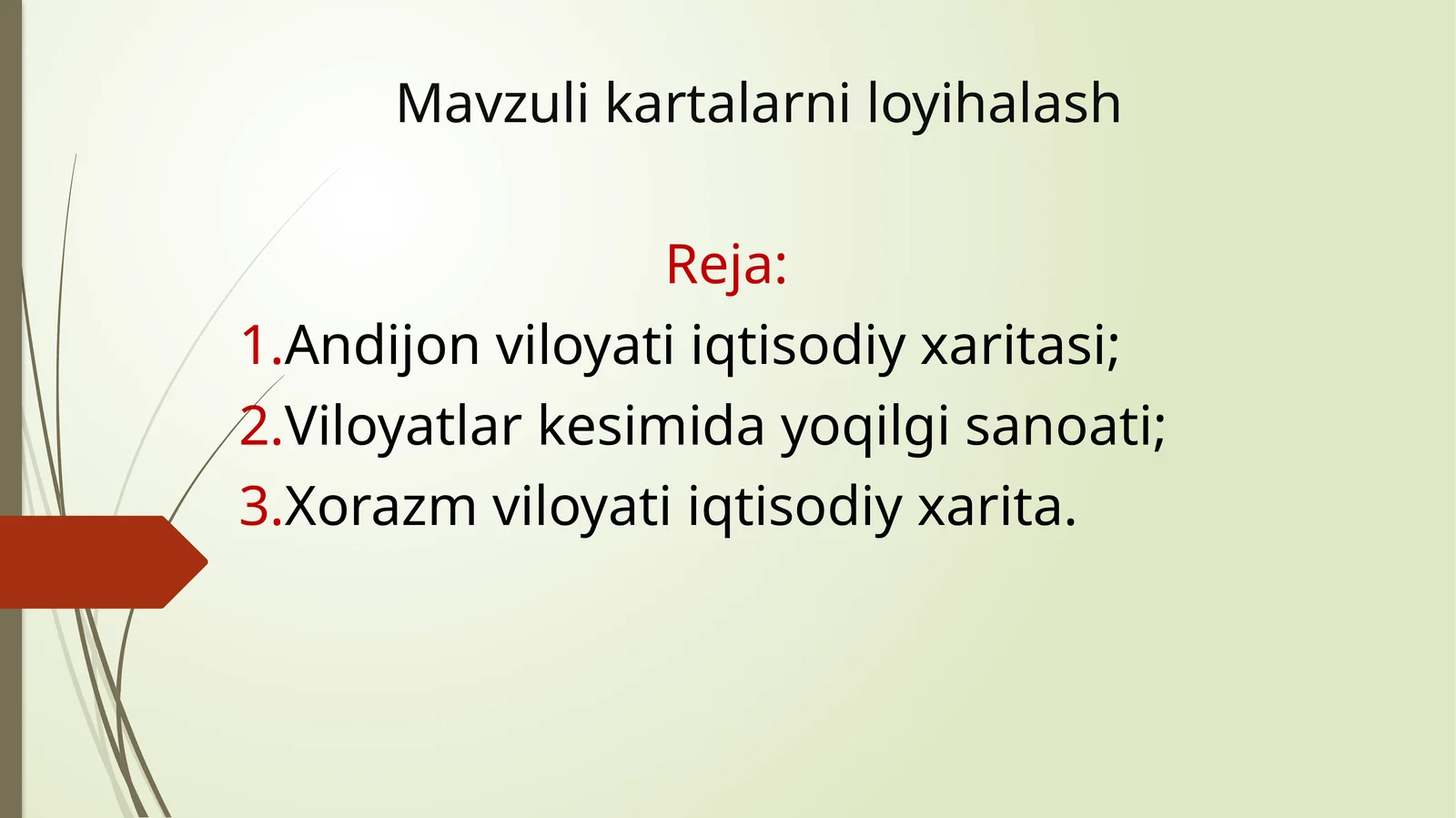 Mavzuli kartalarni loyihalash