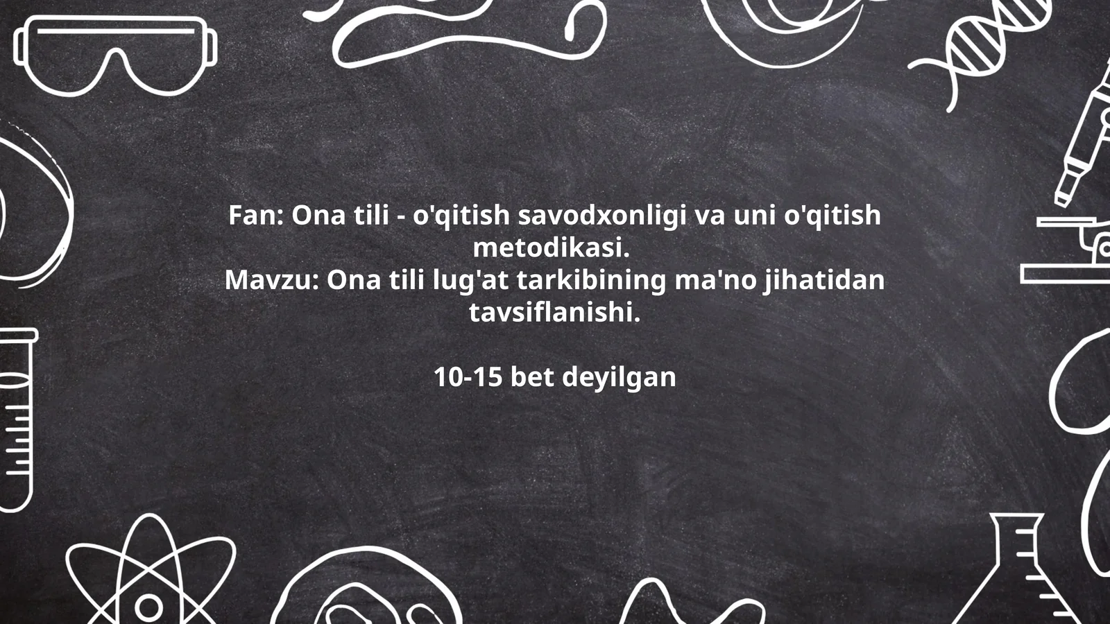 Ona tili lug'at tarkibining ma'no jihatidan tavsiflanishi