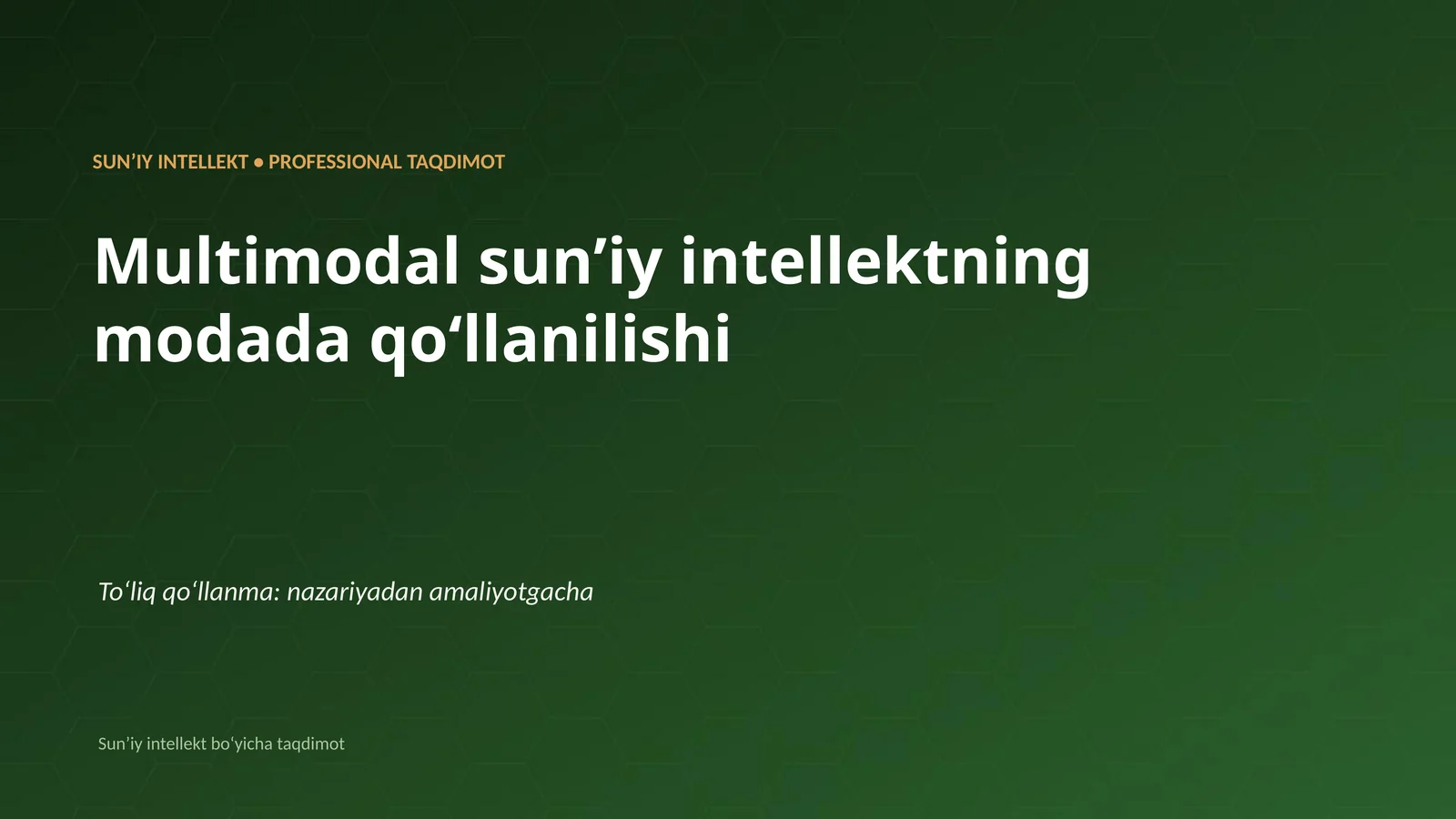 Multimodal sun’iy intellektning modada qo’llanilishi