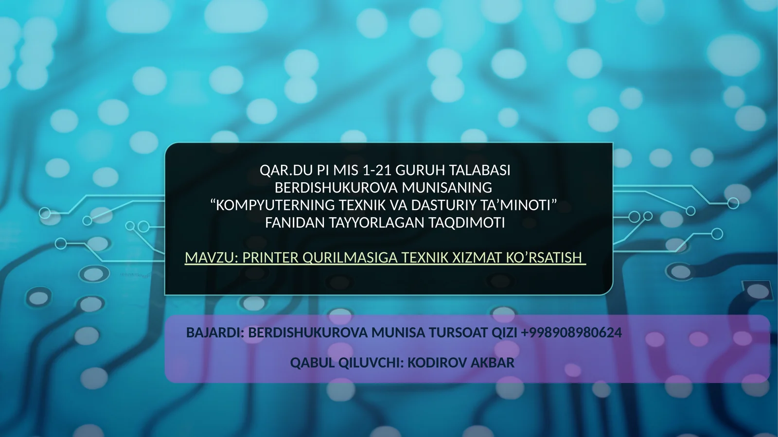 printerqurilmasigatexnikxizmatko’rsatish