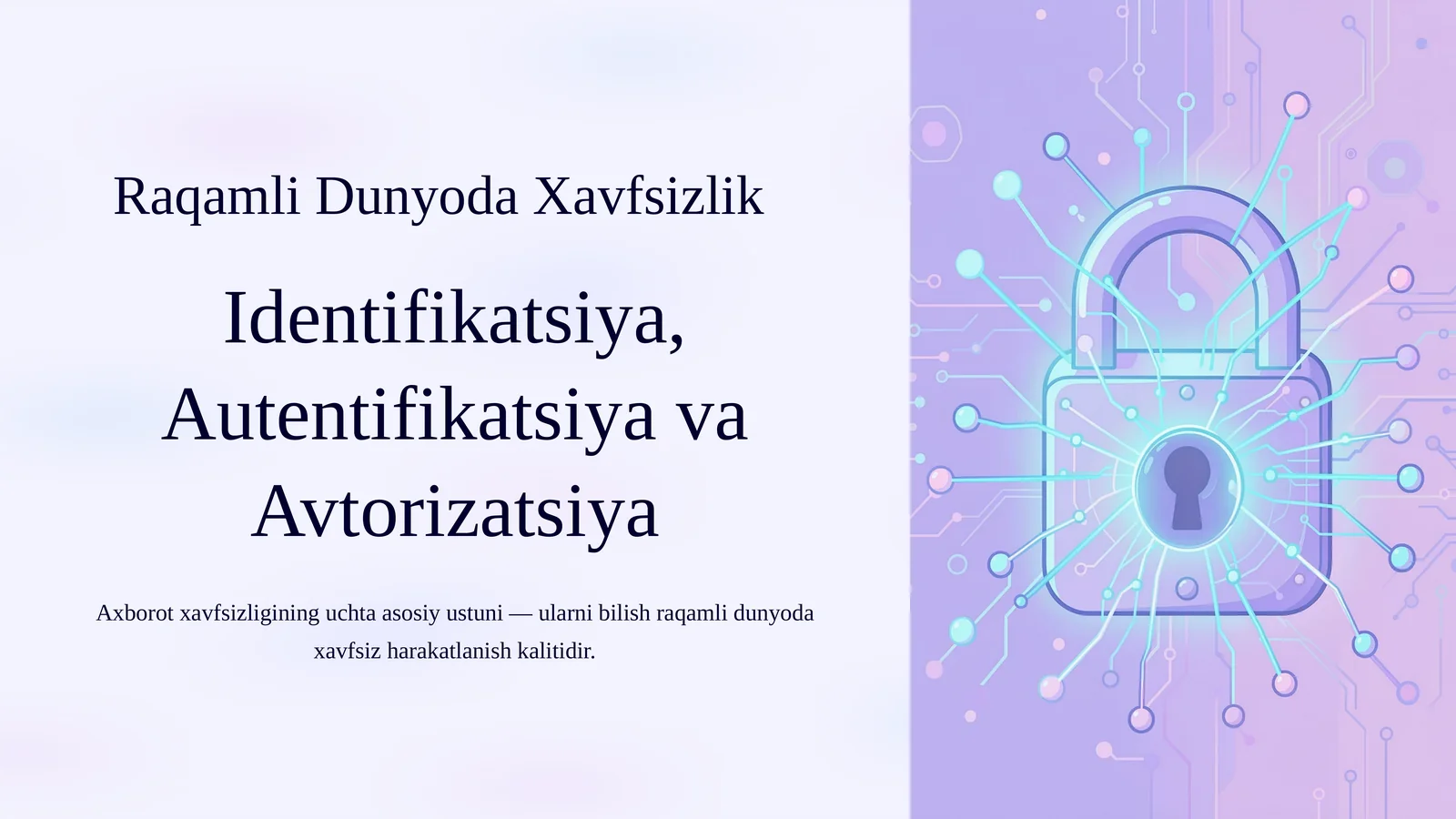Raqamli Dunyoda Xavfsizlik