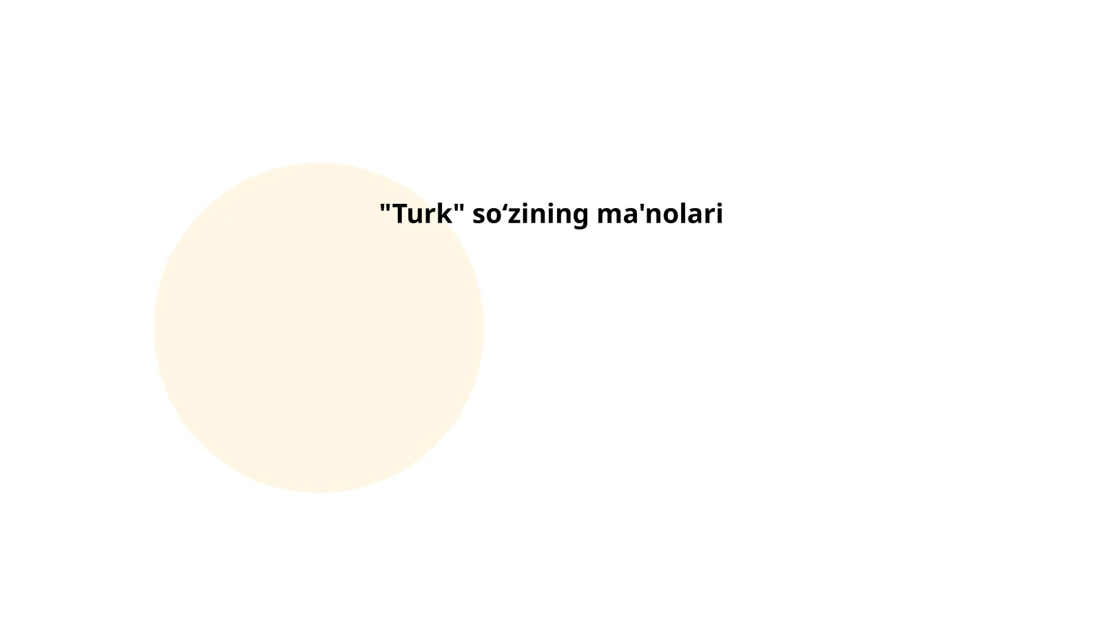 Turk so'zining etimologiyasi