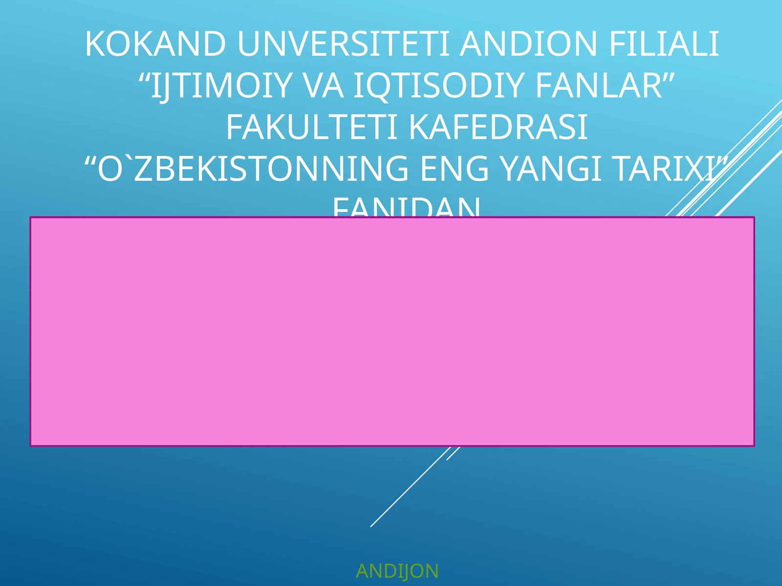 7-mavzu.MustaqillikyillaridaO‘zbekistondagima’naviyvamadaniytaraqqiyot