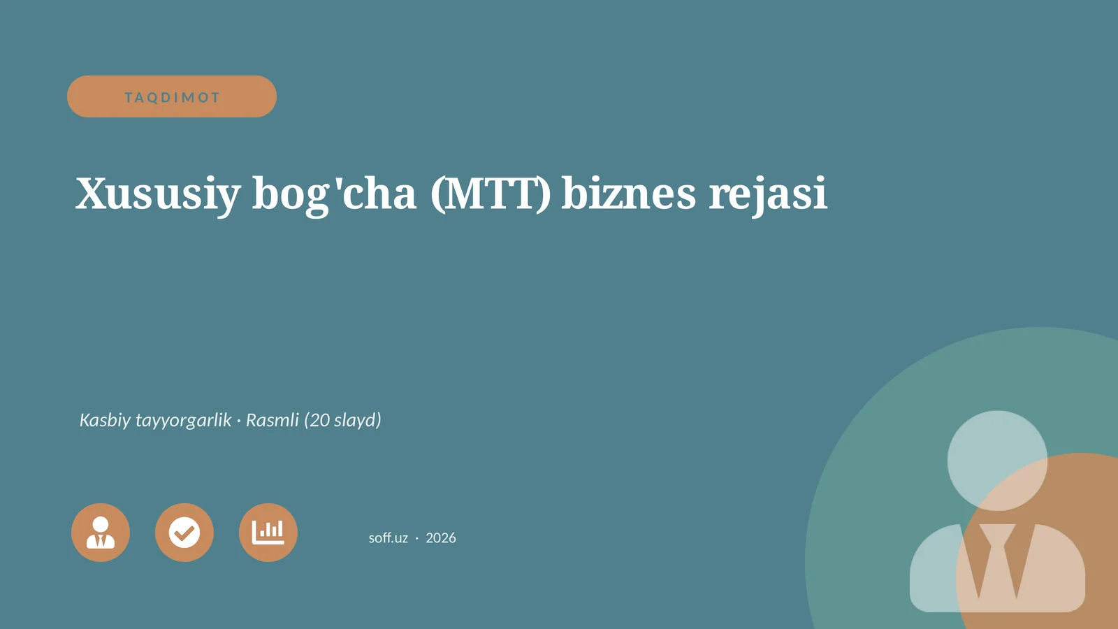 Xususiy bog'cha (MTT) biznes rejasi