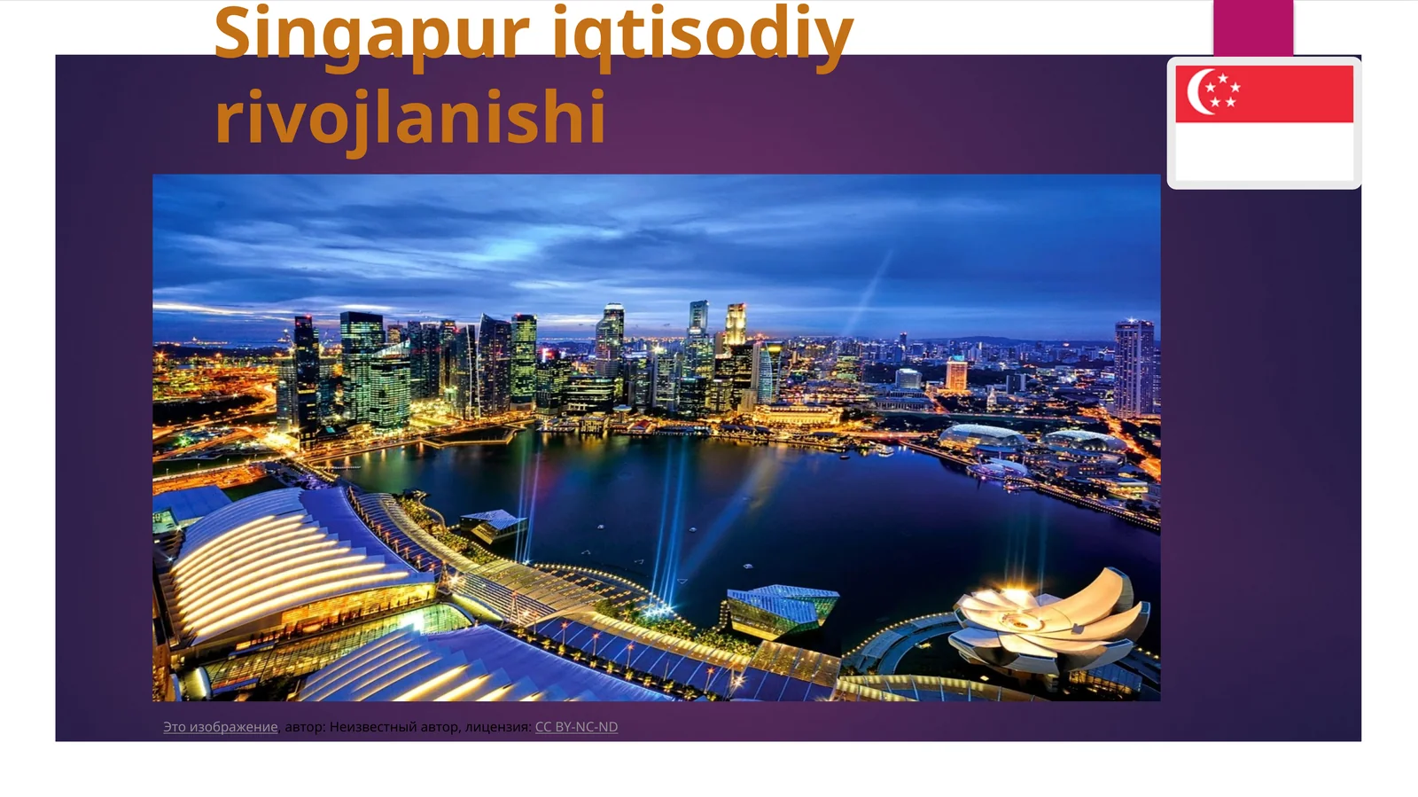 Singapur iqtisodiy rivojlanishi