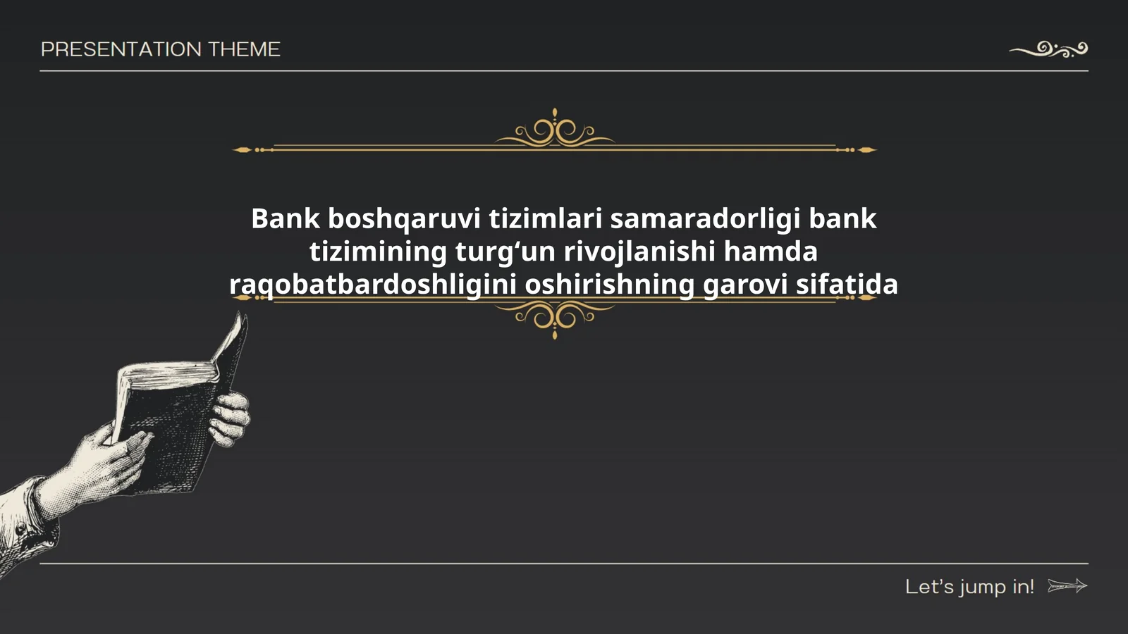 Bank boshqaruvi tizimlari samaradorligi bank tizimining turgʻun rivojlanishi hamda raqobatbardoshligini oshirishning garovi sifatida