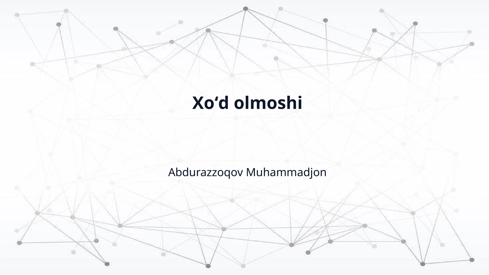 Xoʻd olmoshi