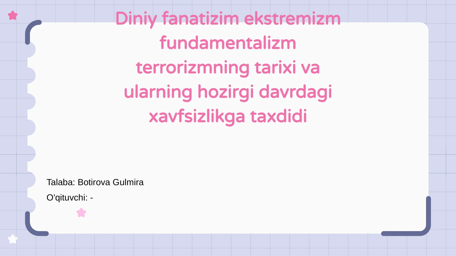 Diniy fanatizm va ekstremizm tarixi