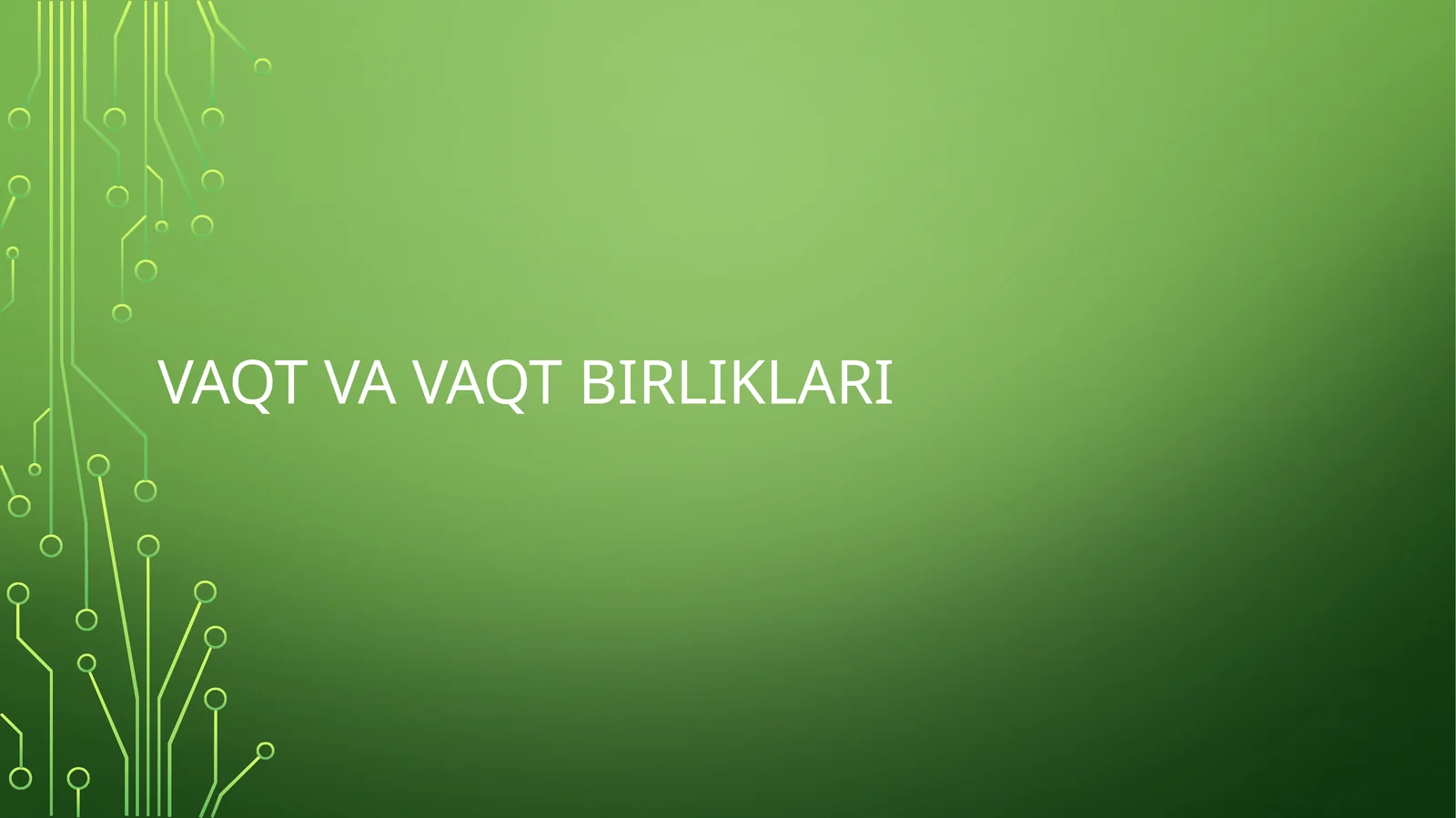Vaqt tushunchasining falsafiy va ilmiy-pedagogik mohiyati