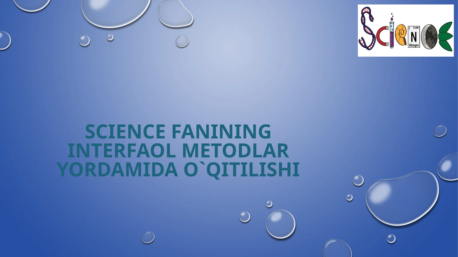 Sciencefanining interfaol metodi