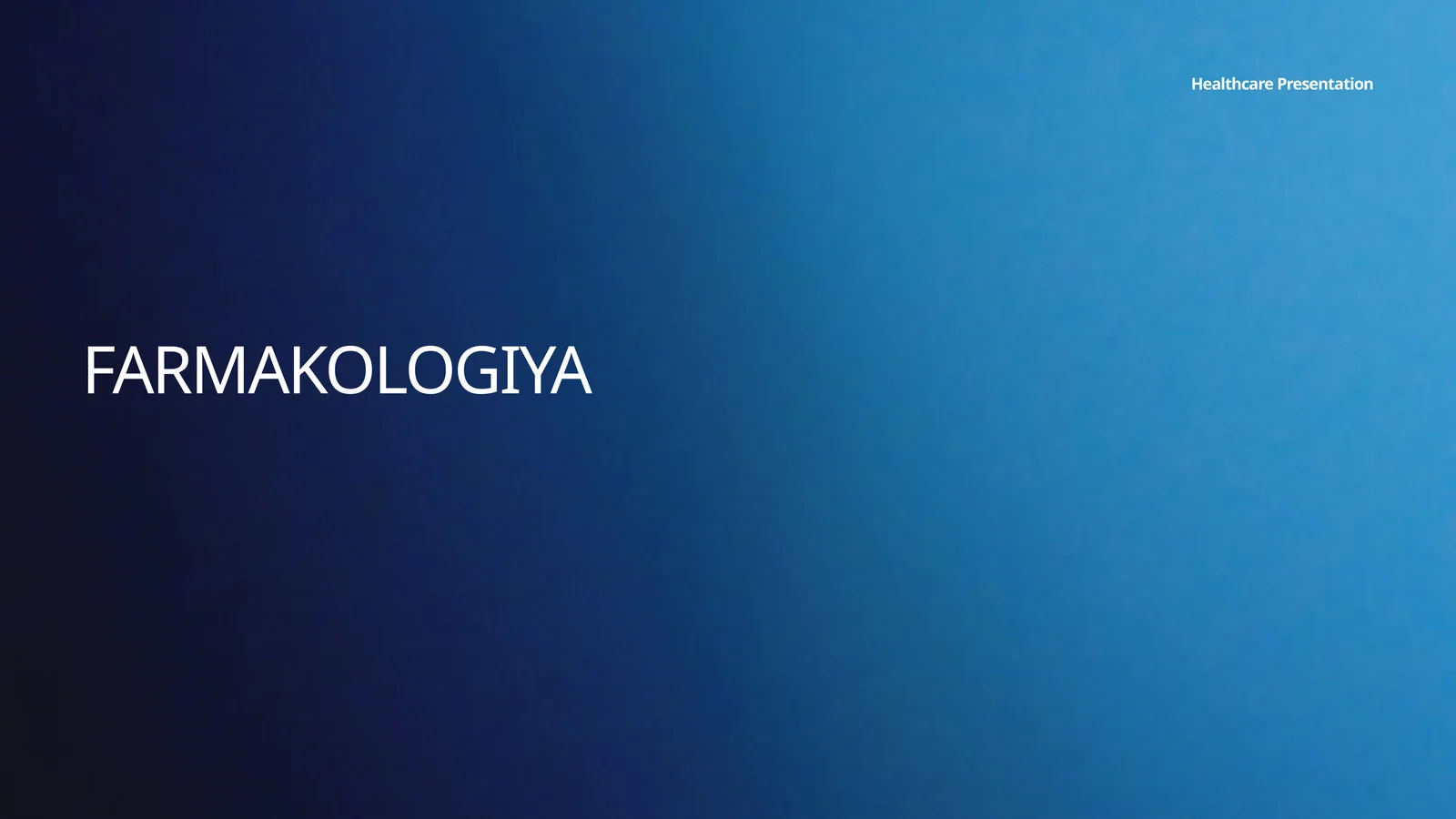 FARMAKOLOGIYA