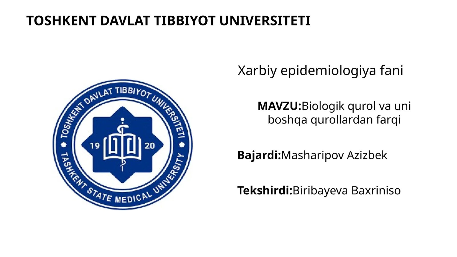 Biologik qurollar
