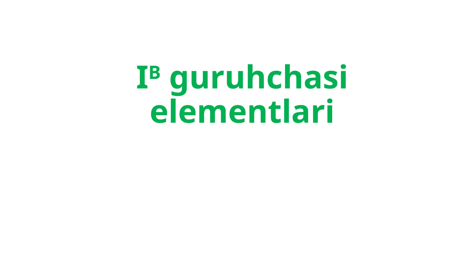 I B- MIS VA UNING GURUHCHASI
