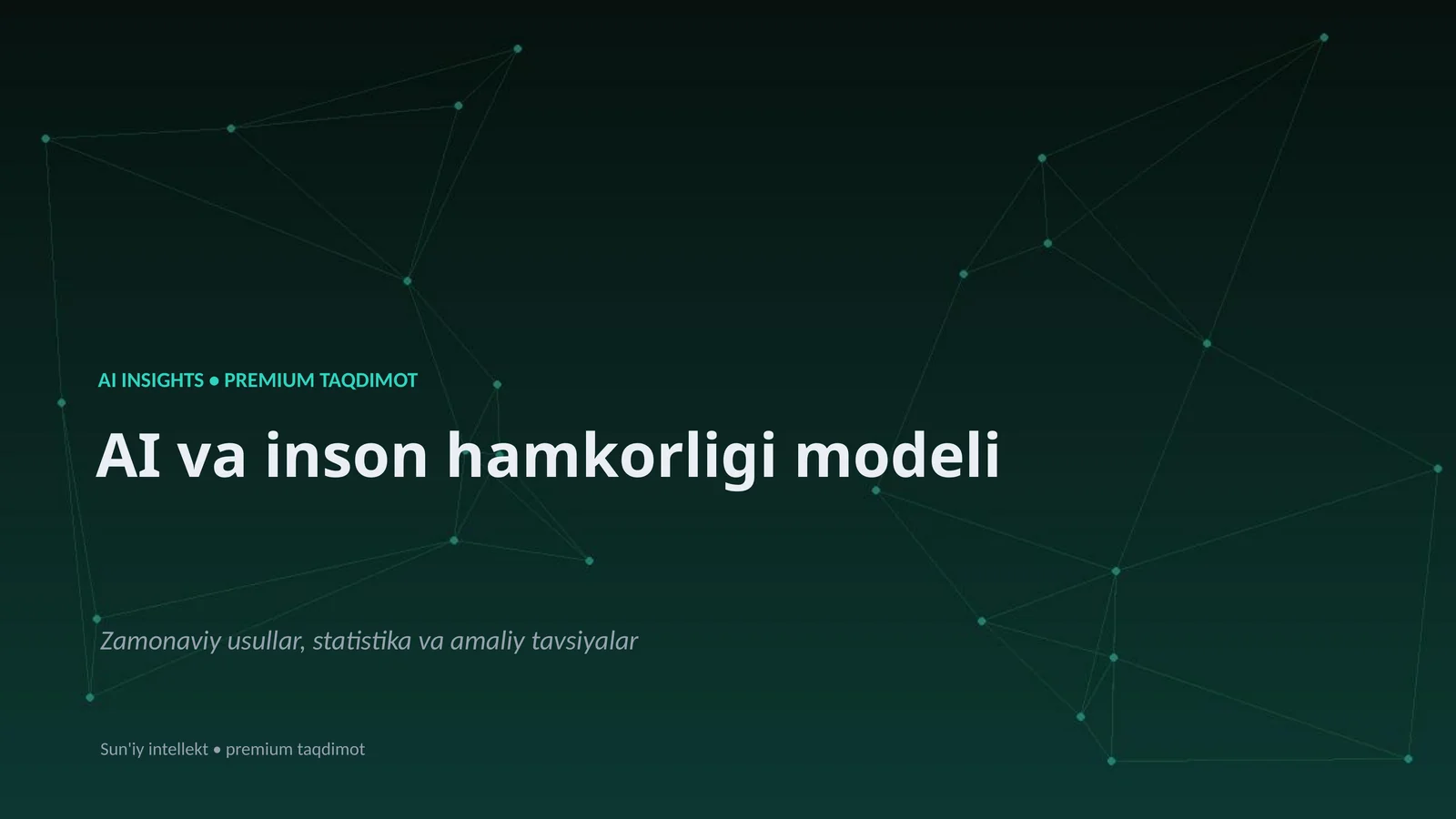 AI va inson hamkorligi modeli