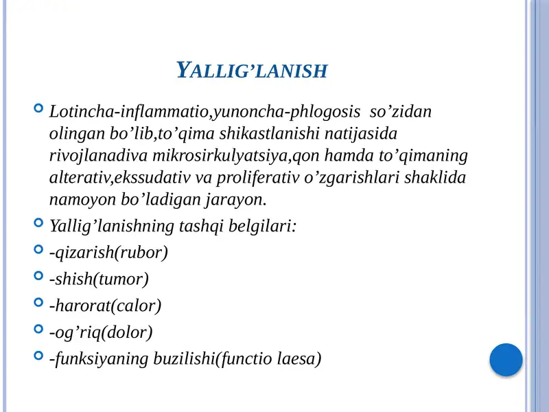 Yallig’lanish