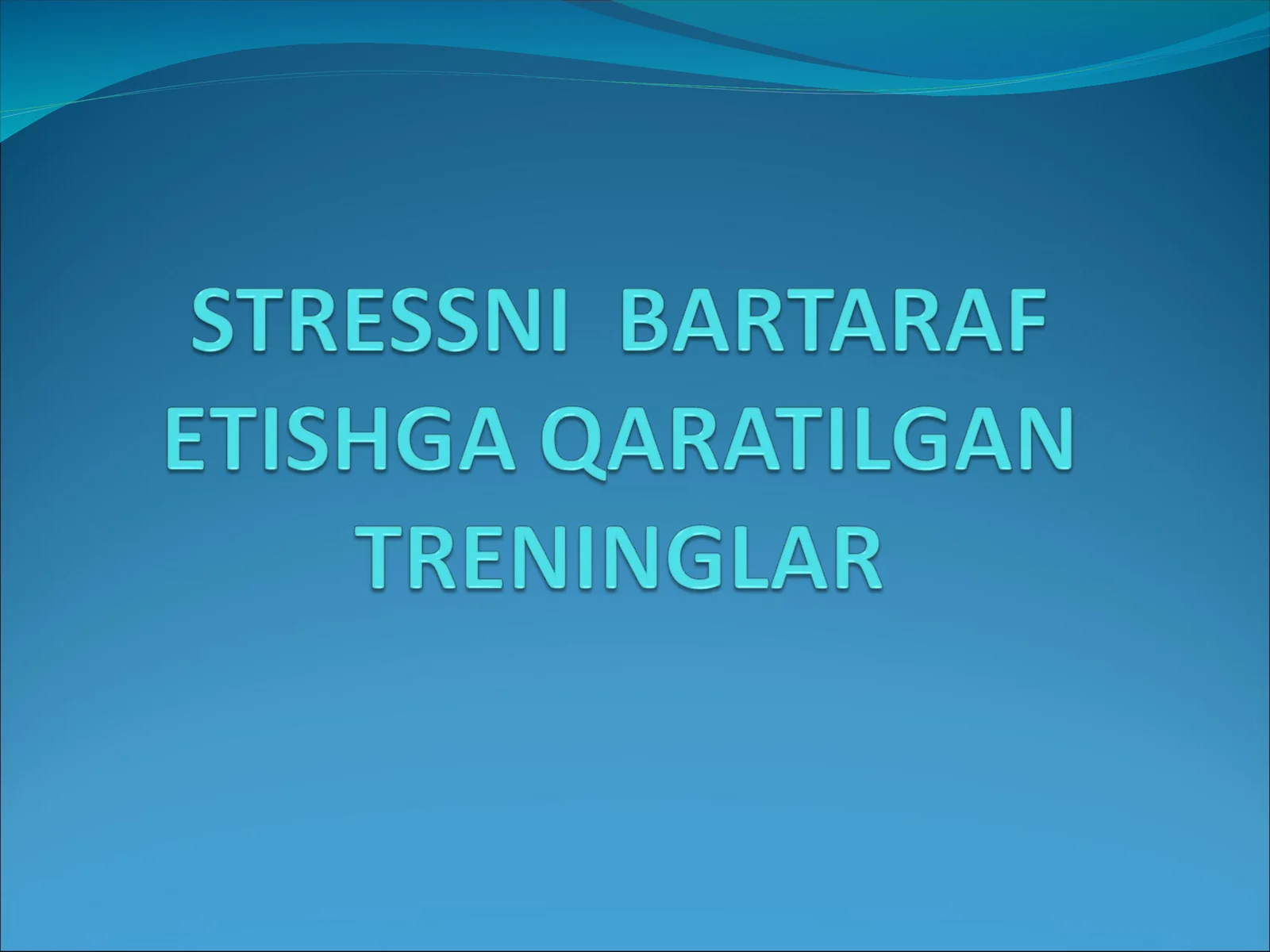 Stress holatlari va uning bosqichlari