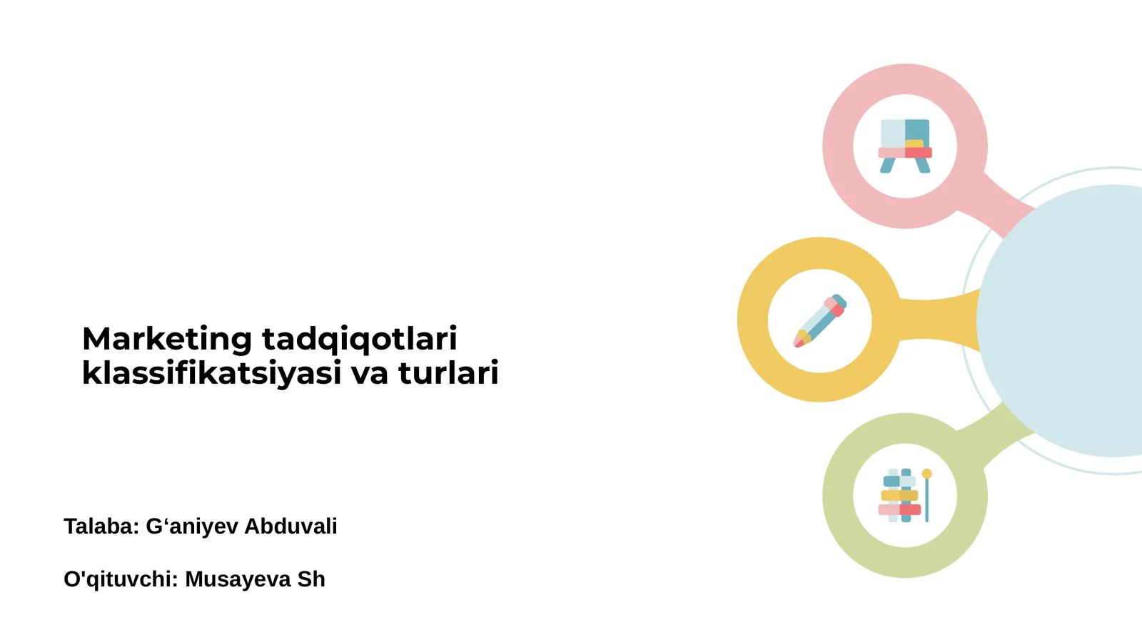 Marketing tadqiqotlari klassifikatsiyasi va turlari