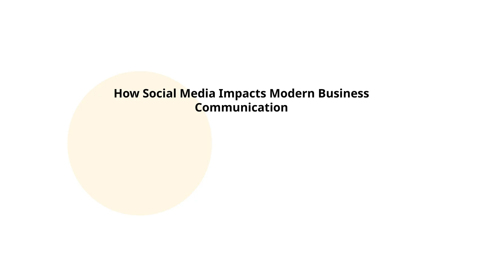How Social Media Impacts Modern Business Communication