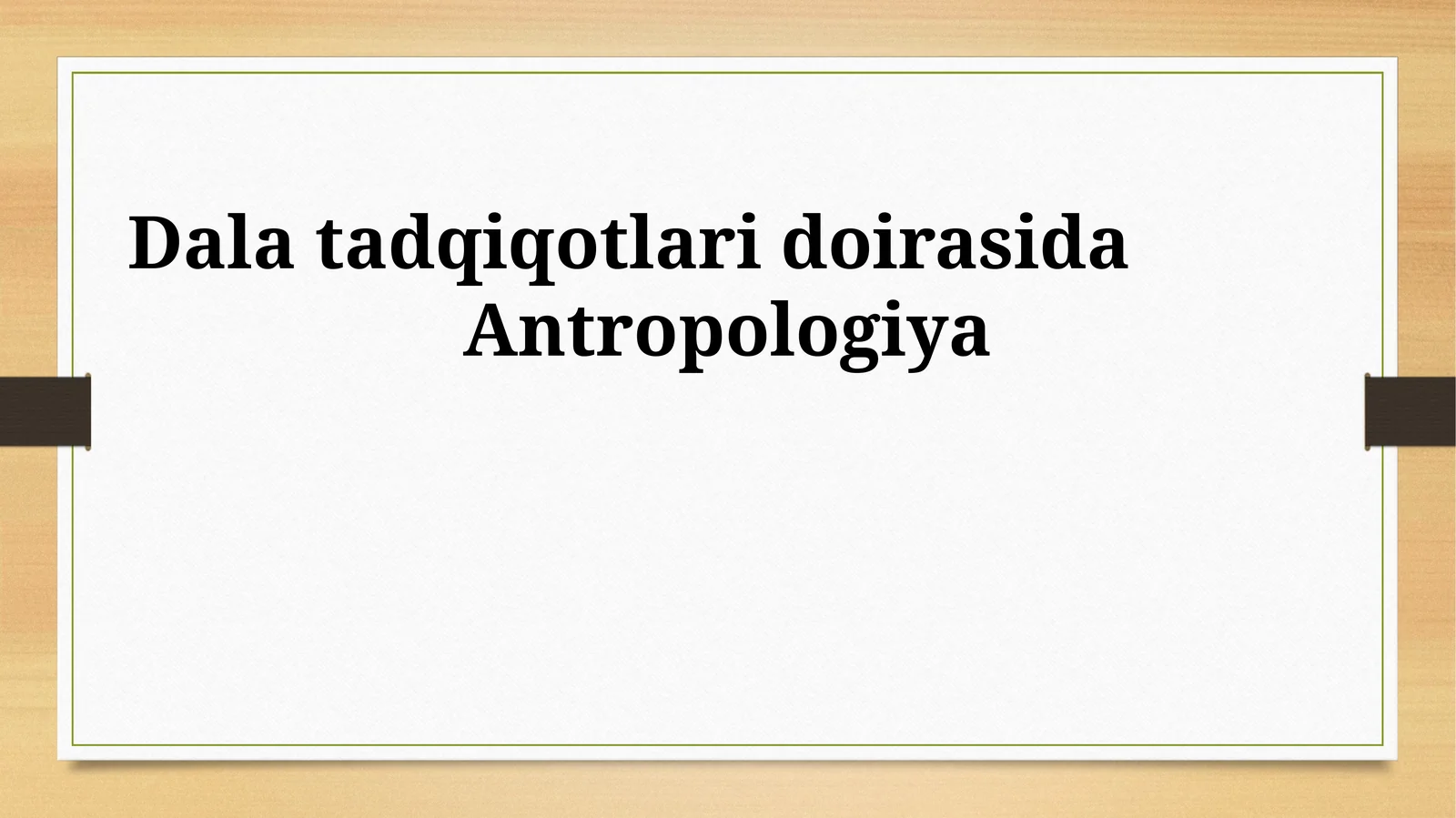 Antropologiya