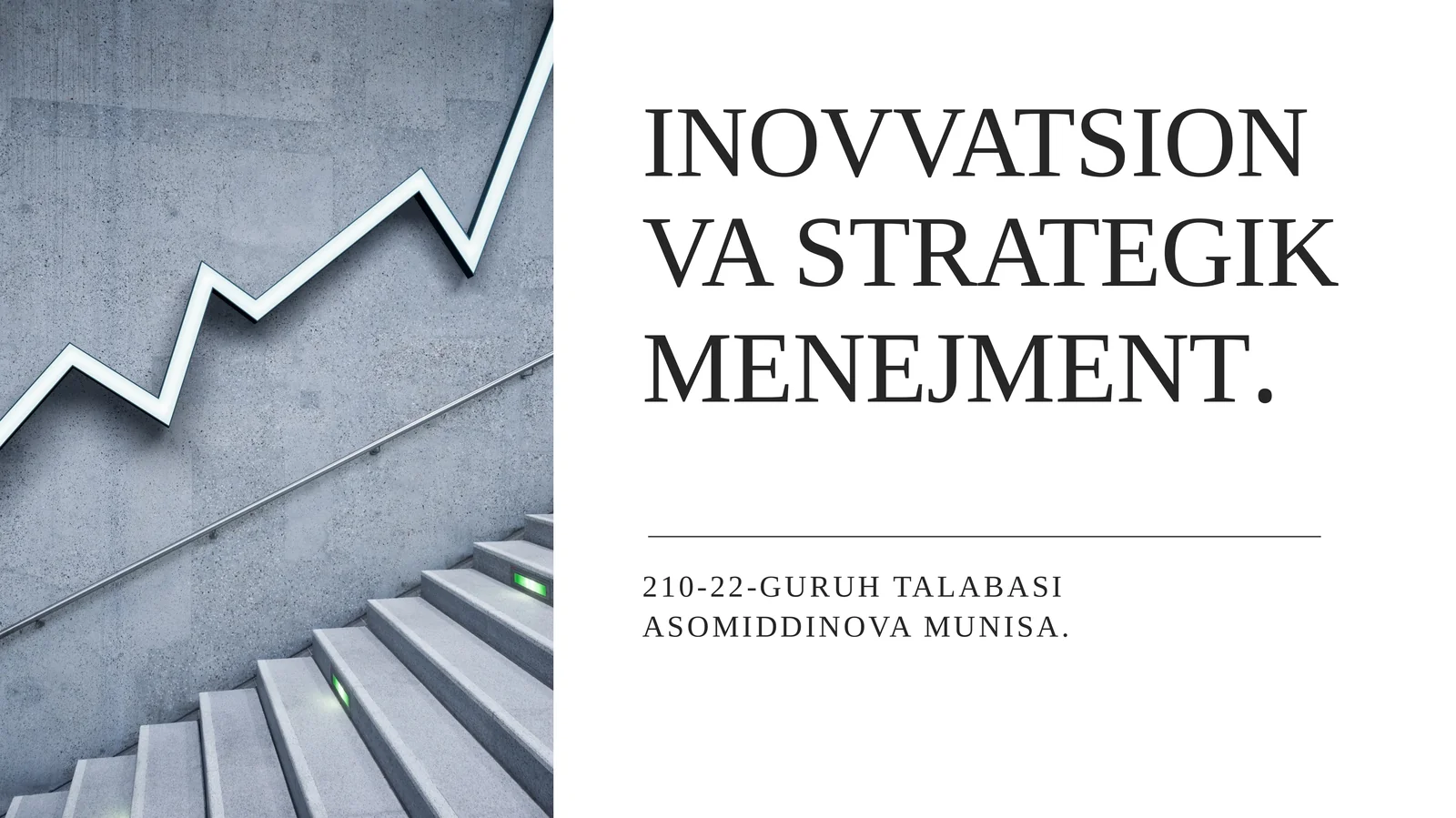 INOVVATSION VA STRATEGIK MENEJMENT