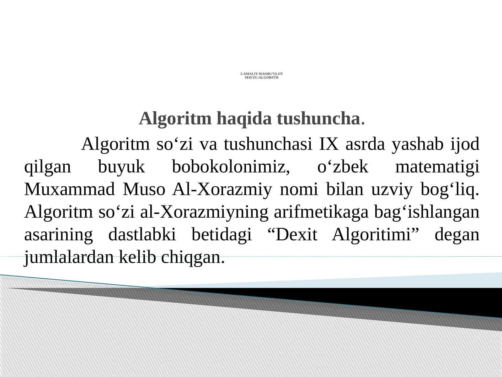 ALGORITM
