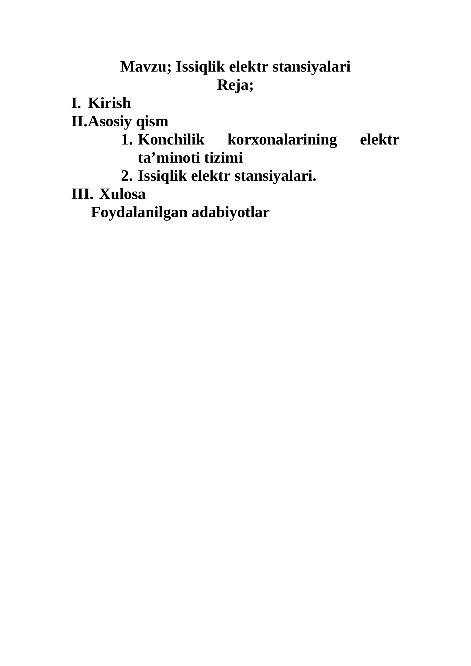 Issiqlik elektr stansiyalari