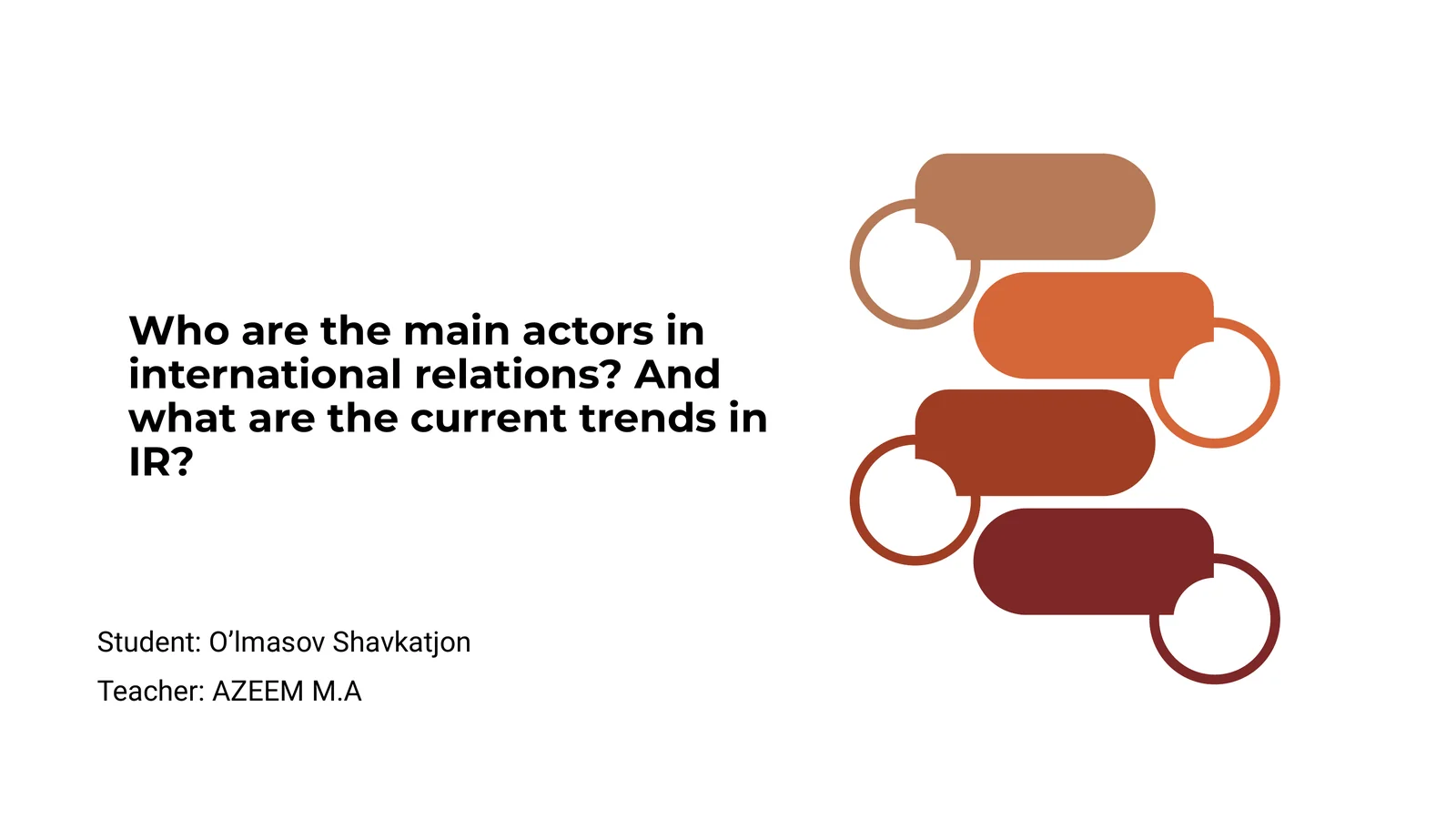 Introduction to International Actors