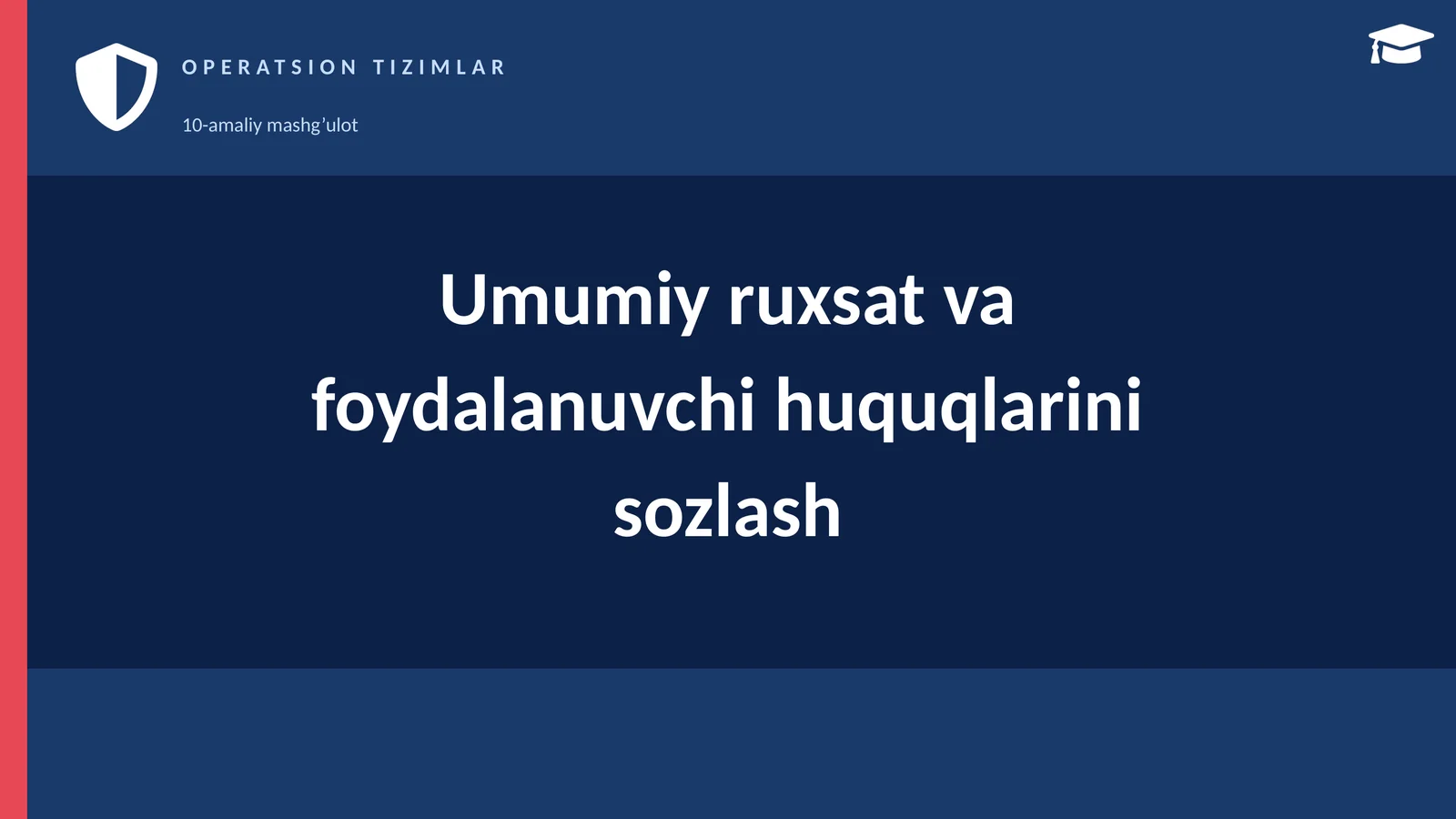 OPERATSION TIZIMLAR