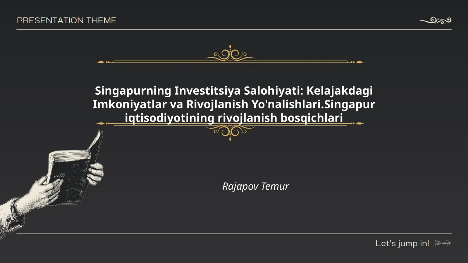 Singapurning Investitsiya Salohiyati: Kelajakdagi Imkoniyatlar va Rivojlanish Yo'nalishlari.Singapur iqtisodiyotining rivojlanish bosqichlari