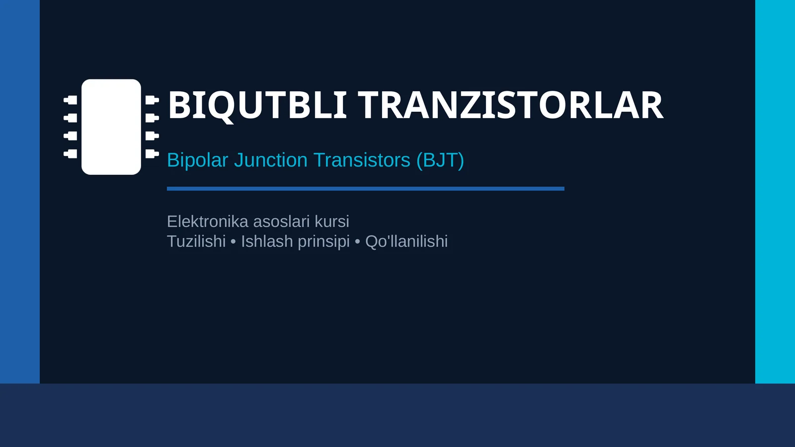 Biqutbli transiztorlar