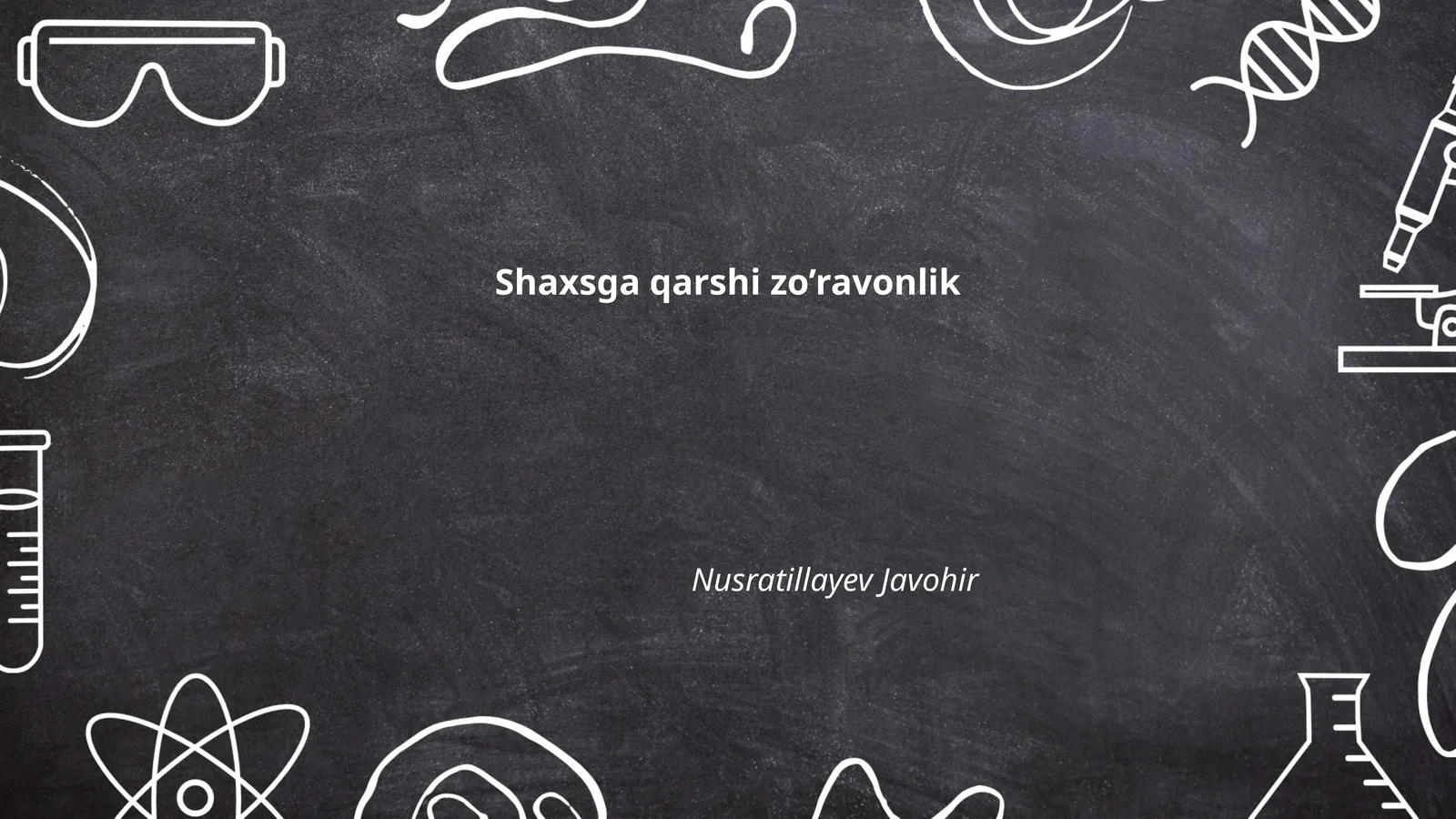 Shaxsga qarshi zo’ravonlik