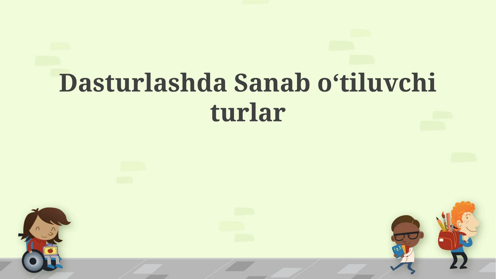 DasturlashdaSanaboʻtiluvchiturlar