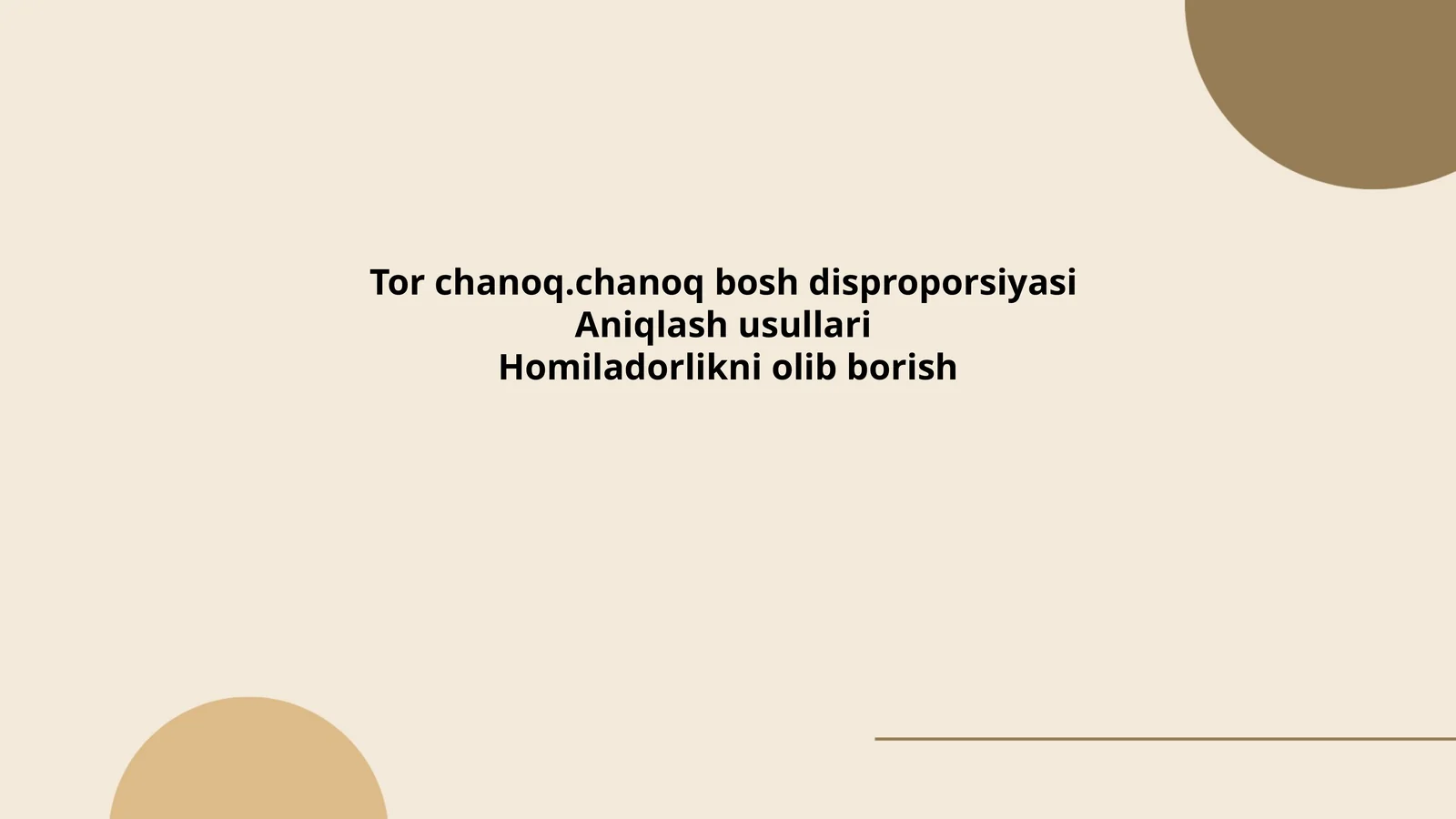 Tor chanoqning anatomik tuzilishi