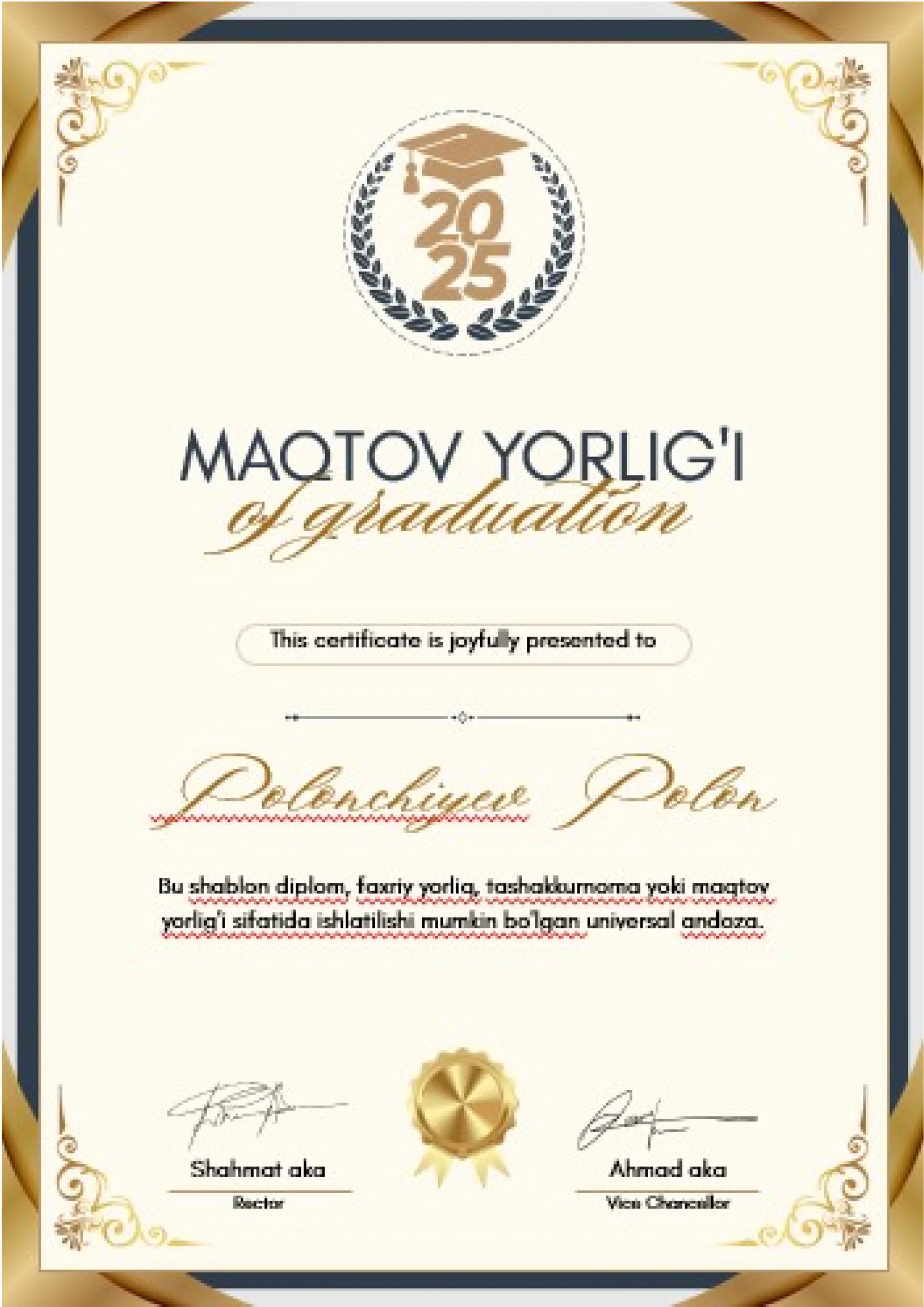 MAQTOV YORLIG'I