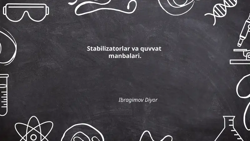 Lineer (seriyali) stabilizatorlar va ularning ishlash printsipi