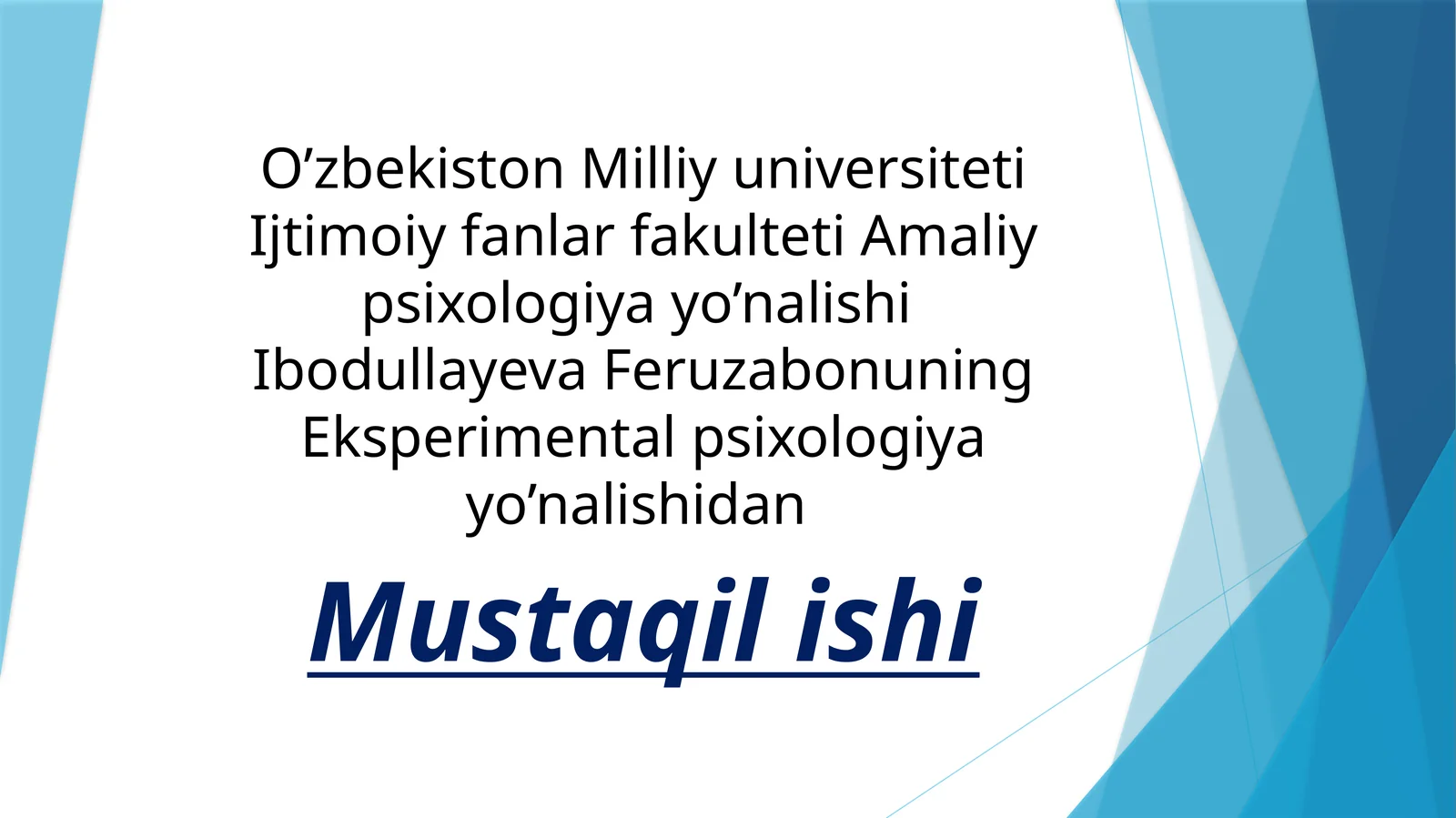 Diqqat va xotira psixokoreksiyasi