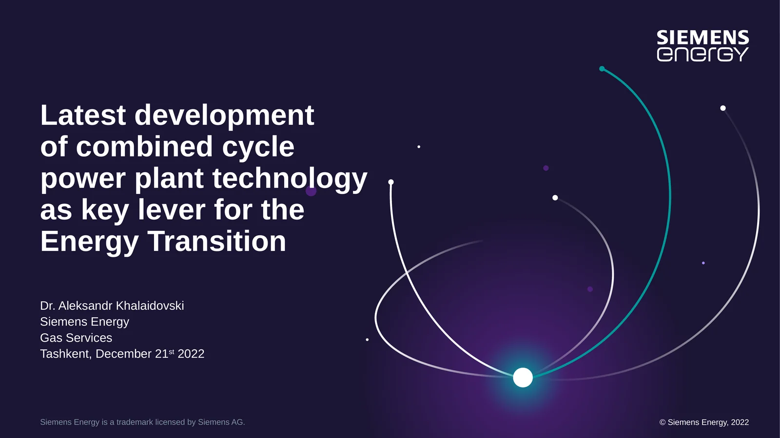 Latest development of combined cycle power plant technology as key lever for the Energy Transition
